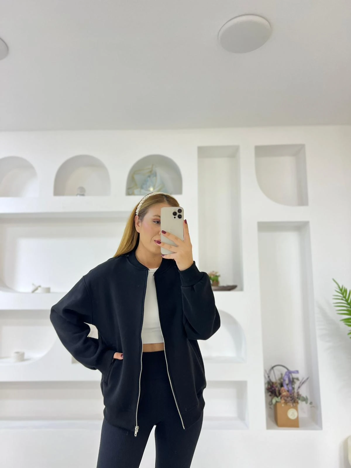 Fermuarlı Kolej Ceket