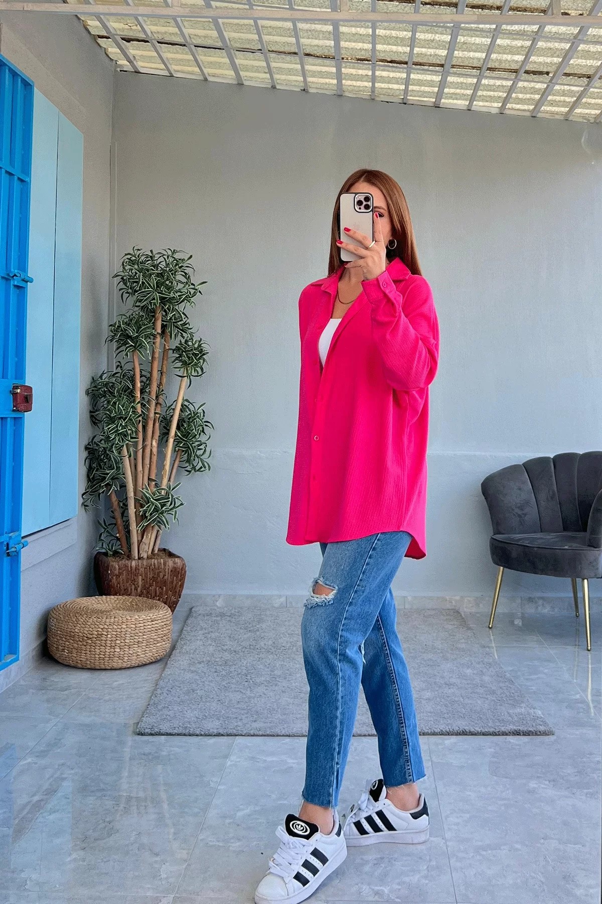 Bürümcük Gömlek Pembe