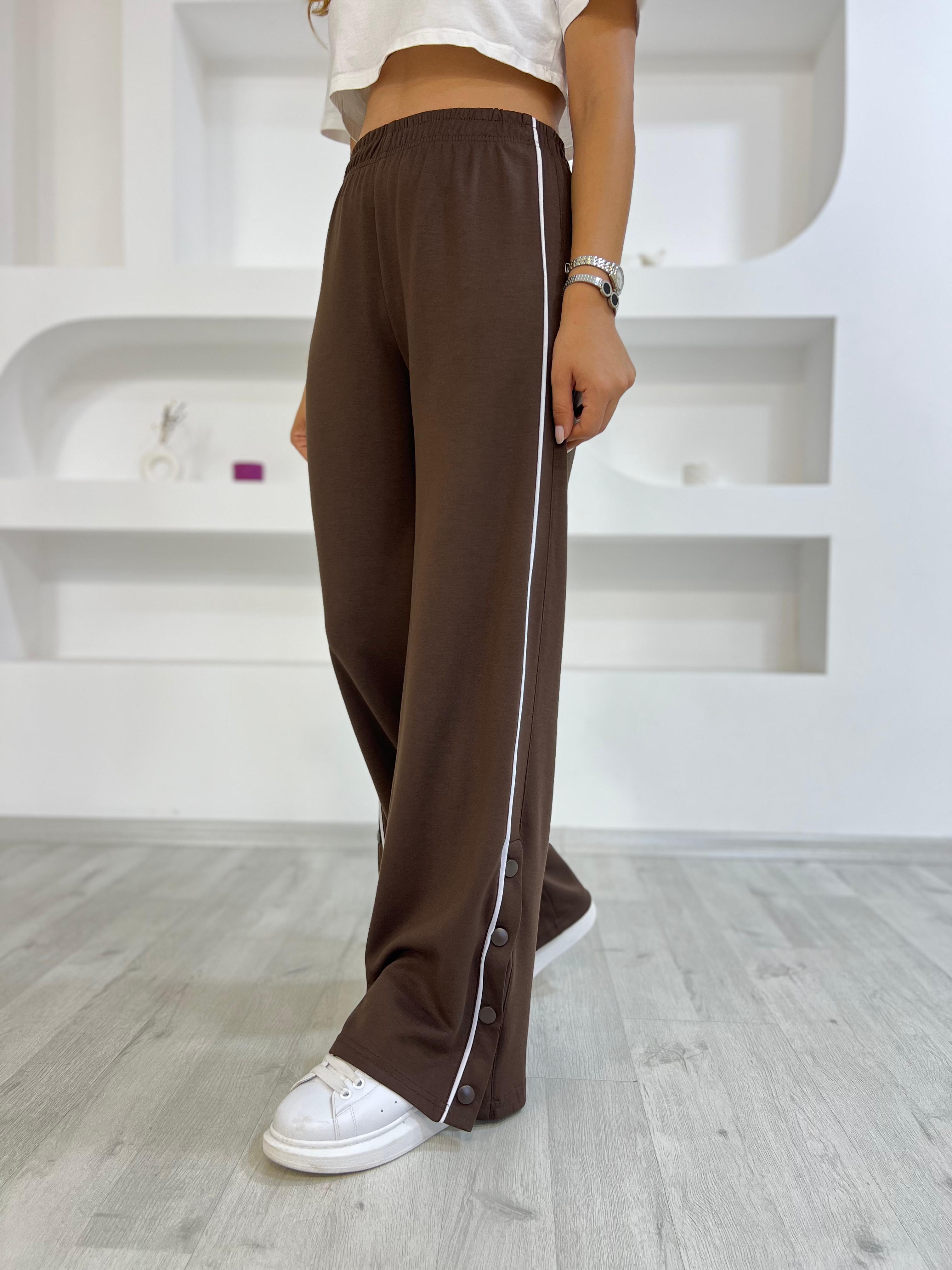 Paça Çıtçıtlı Pantolon