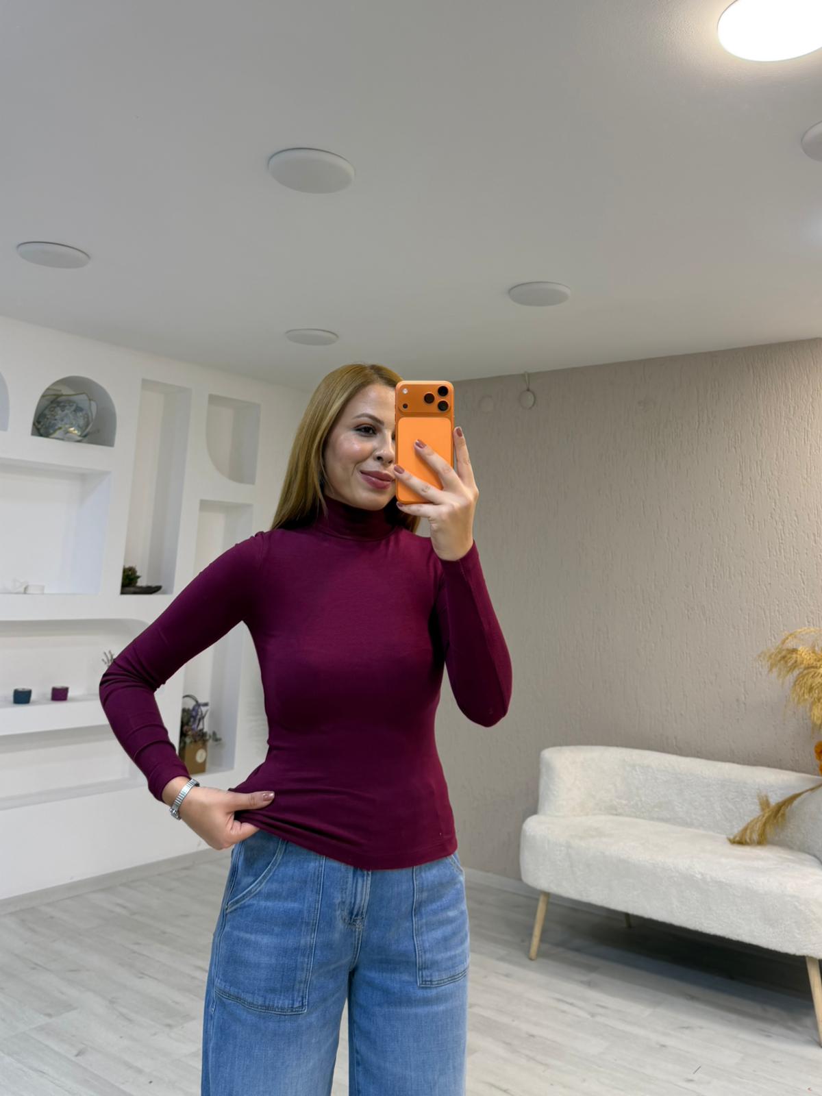 Buzi Yarım Balıkçı Bluz