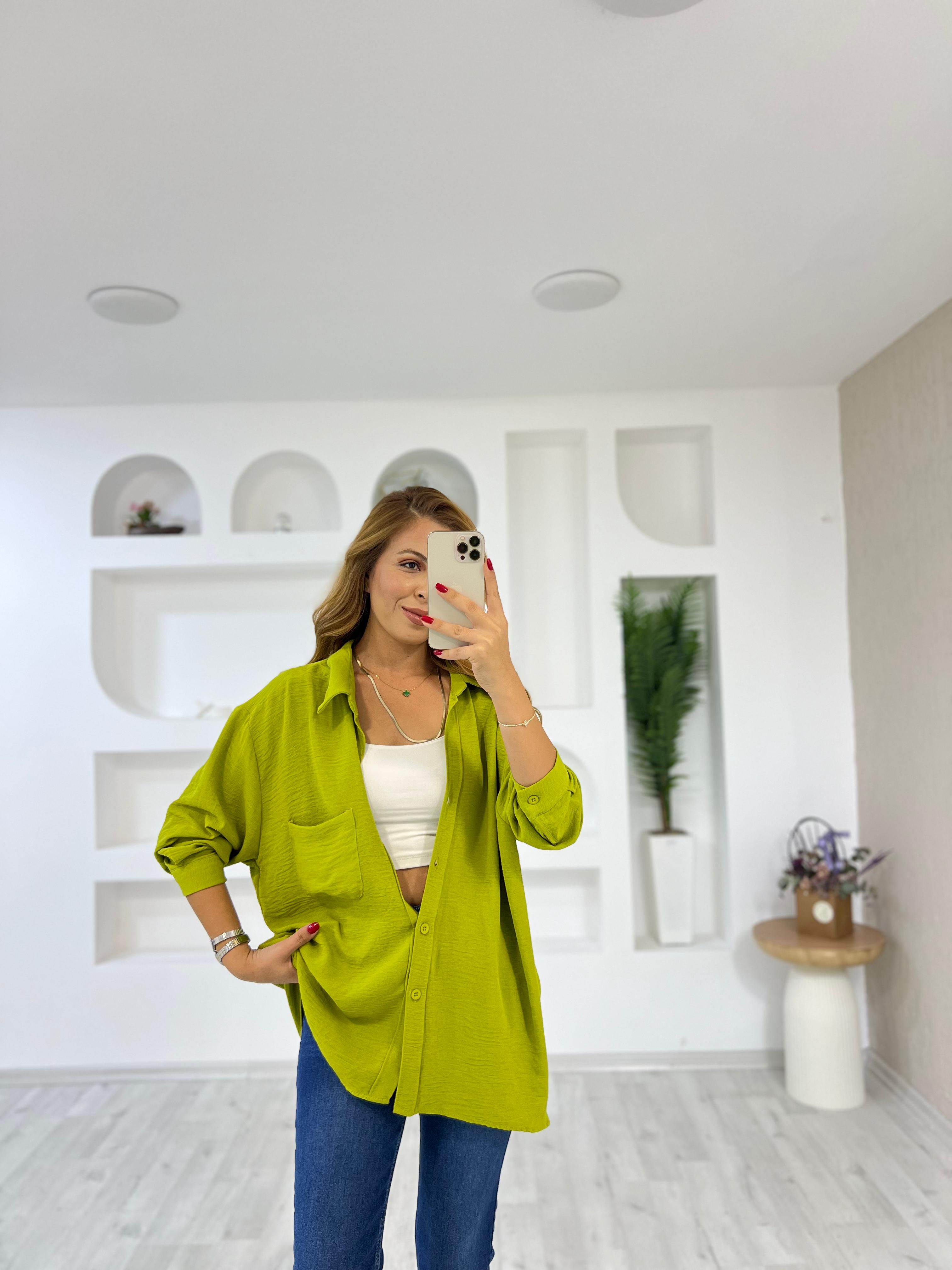 Ayrobin Gömlek  - Olive