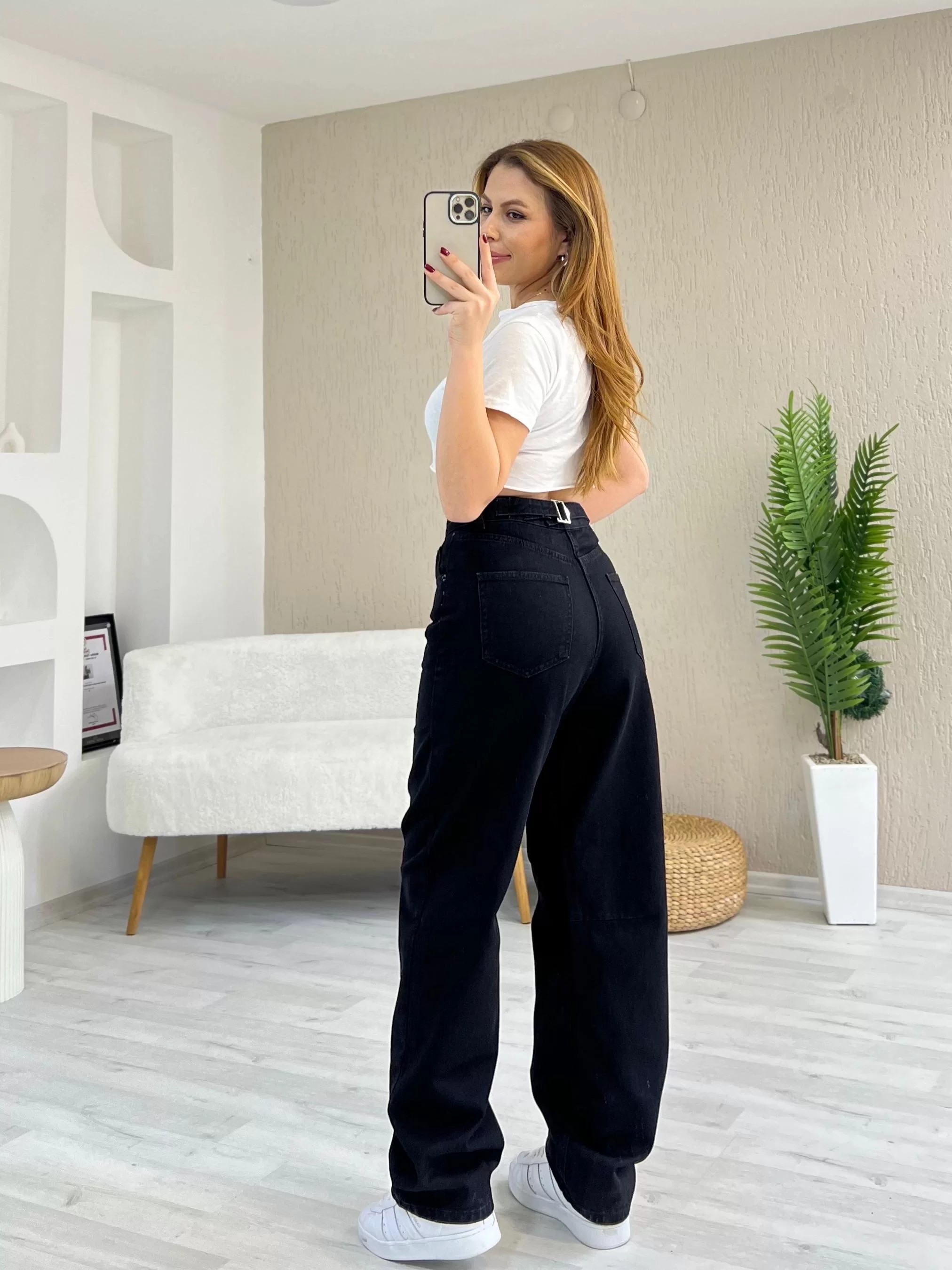 Baggy Siyah Kot Pantolon