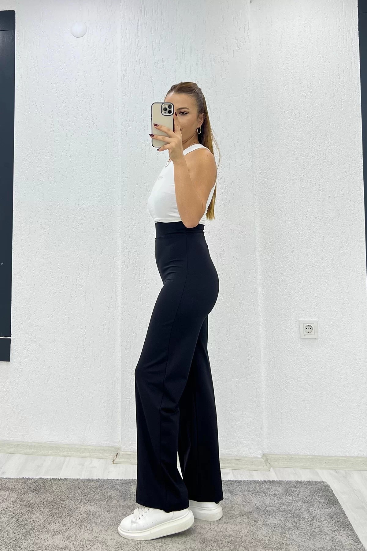 Yumoş Bol Paça Oysho Siyah Eşofman Altı
