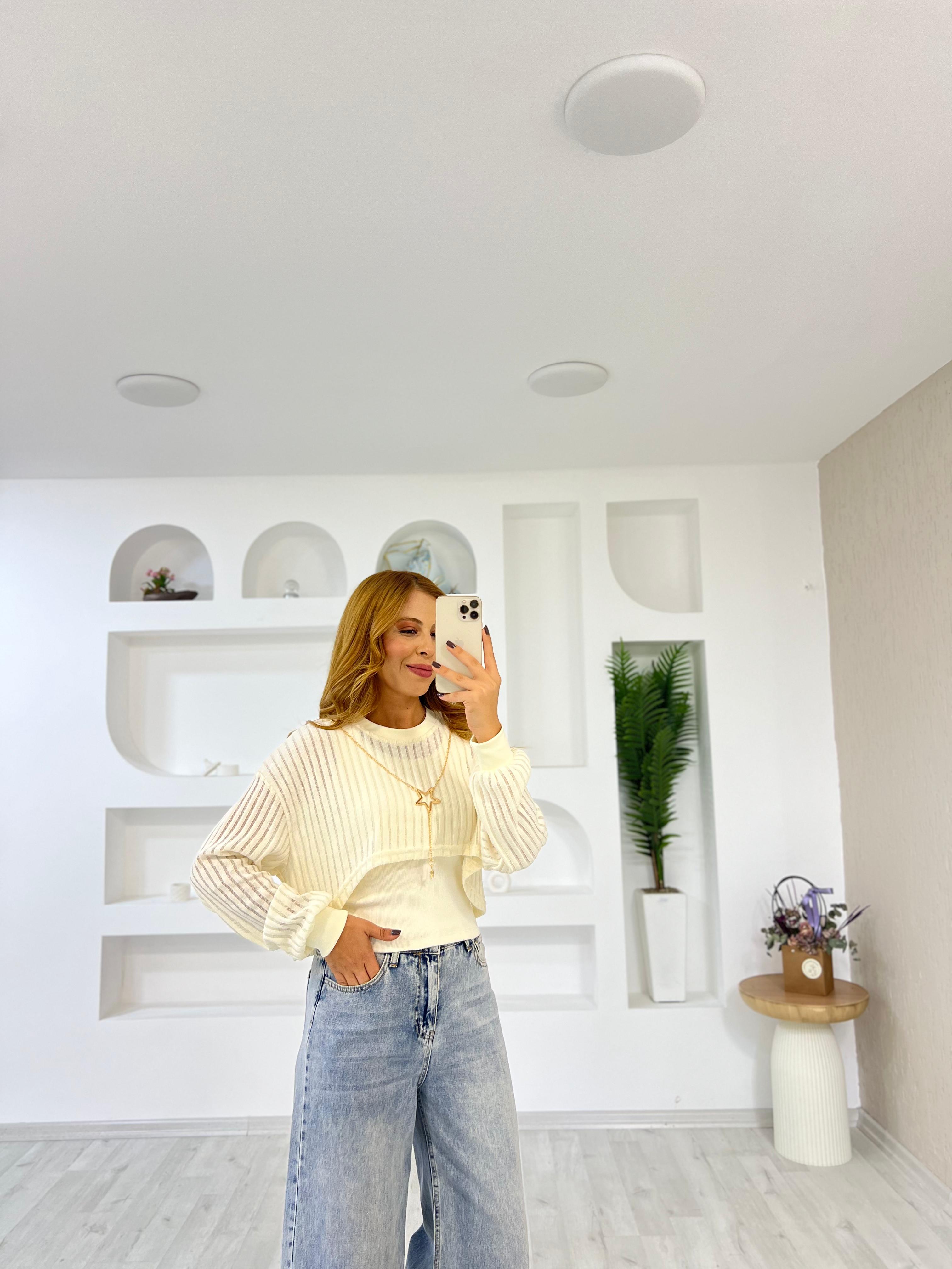 Kolyeli Atletli File Bluz