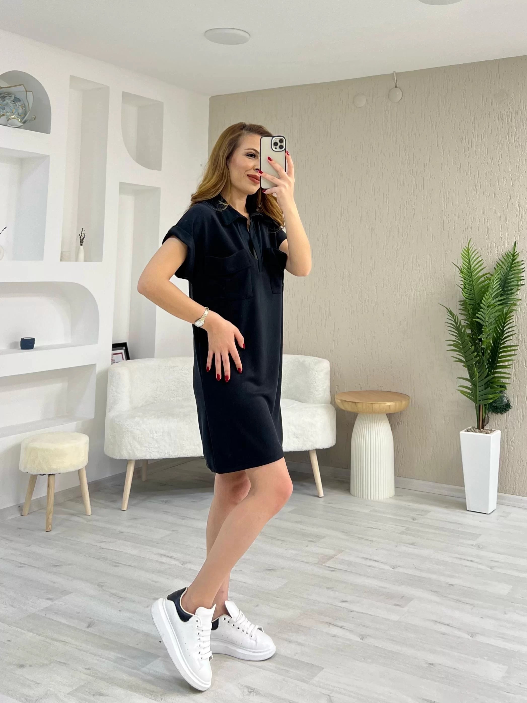 Oysho Cepli Pike Elbise Siyah