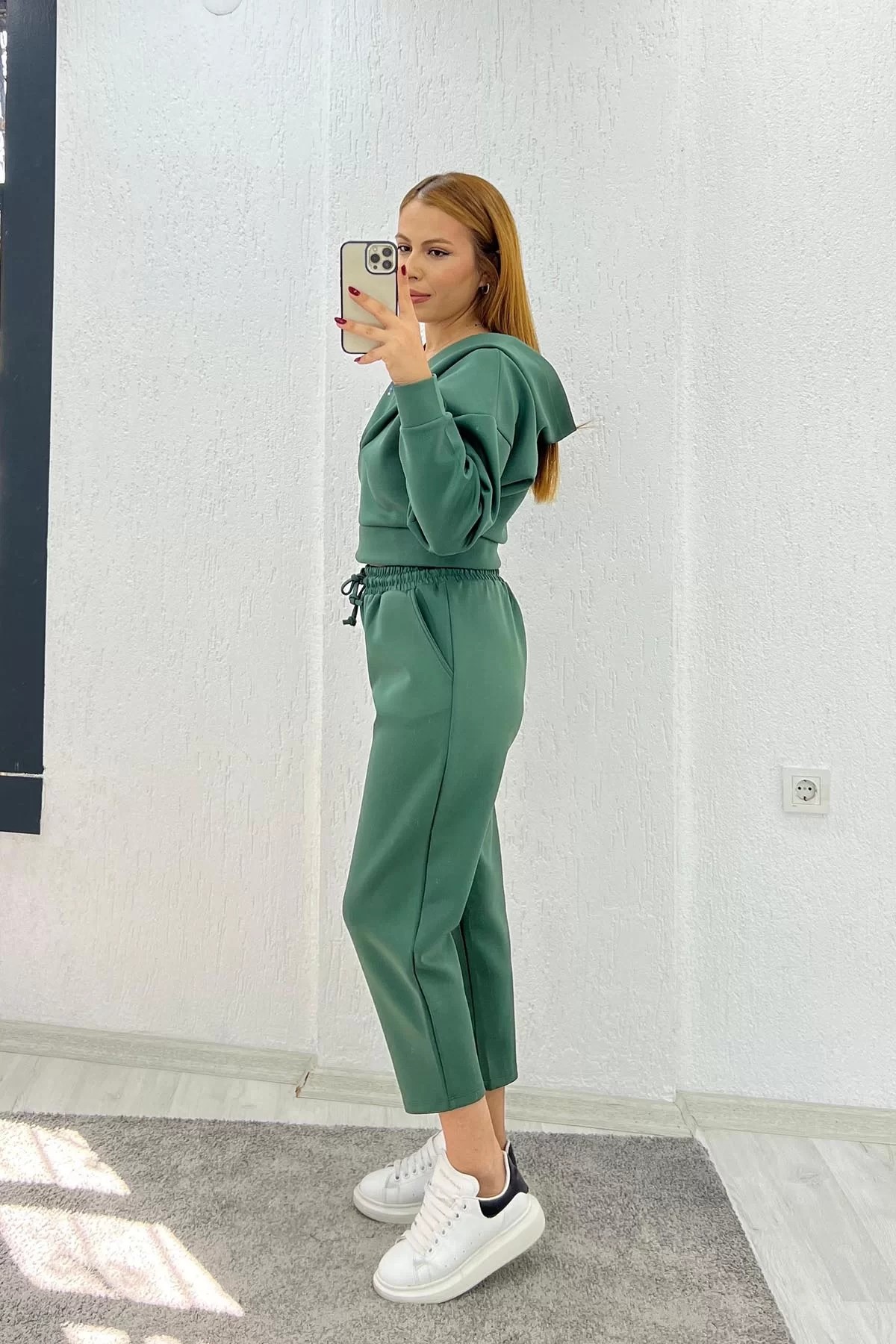 Oysho Crop İkili Takım Yeşil