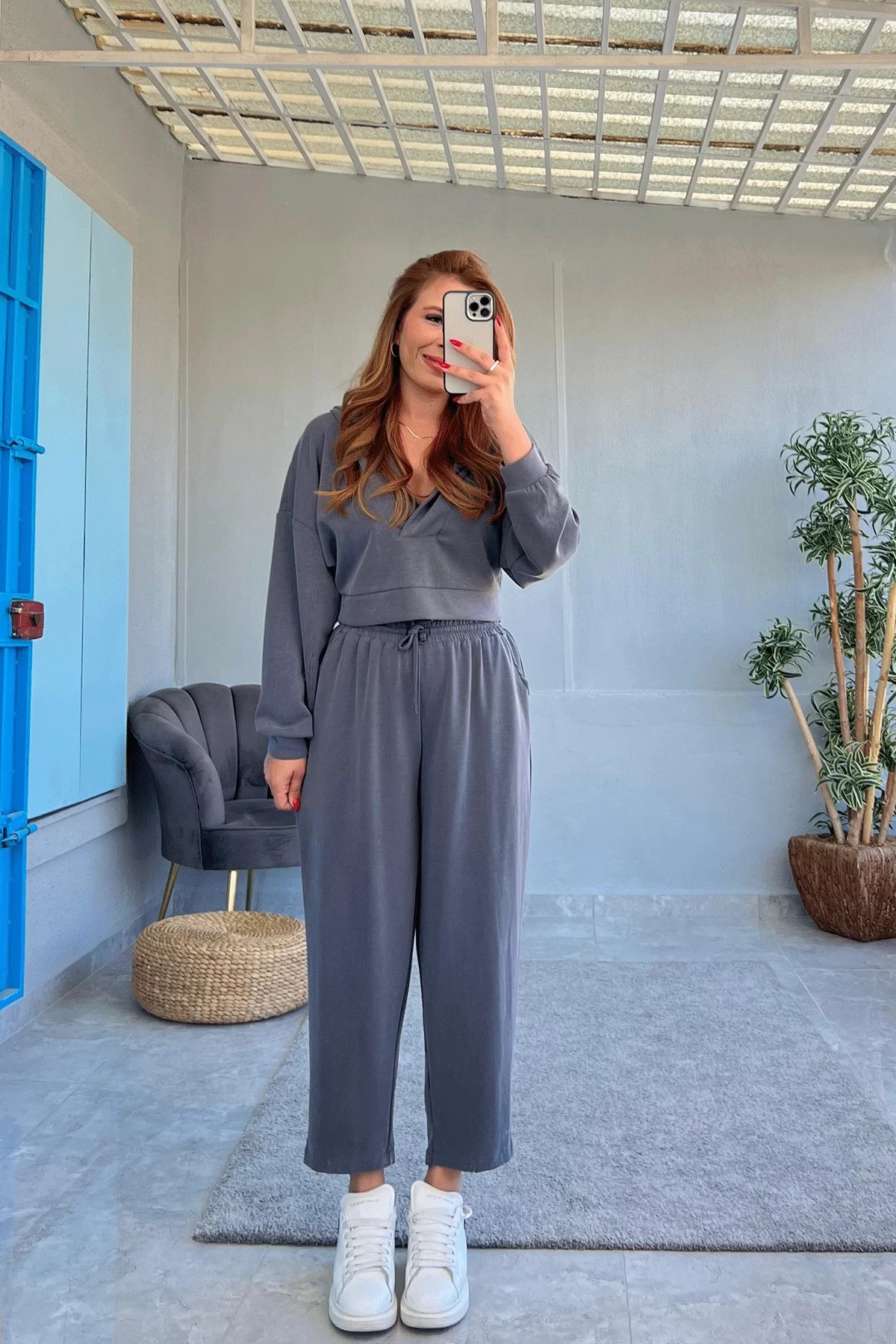 Oysho Crop Füme Takım