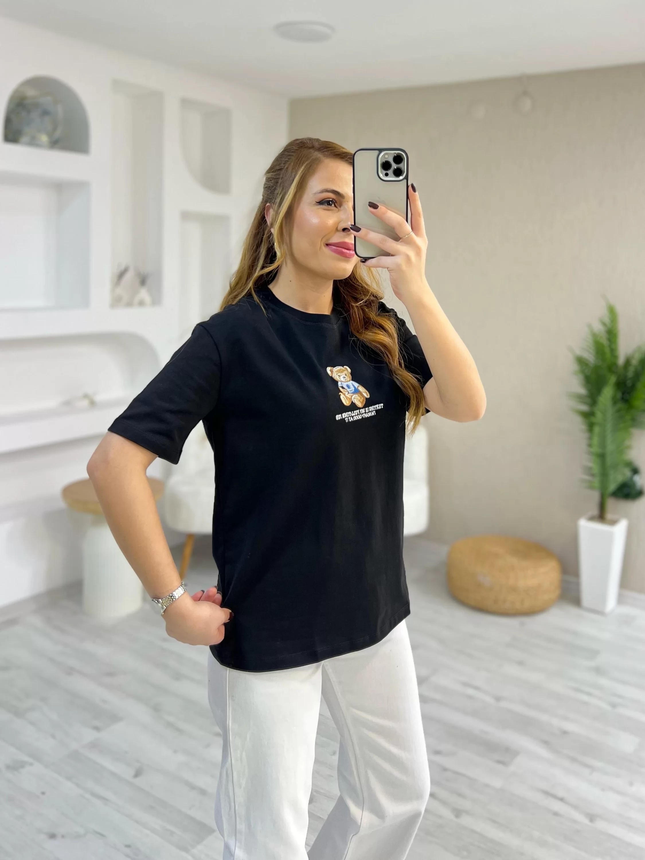 Teddy Siyah Tshirt