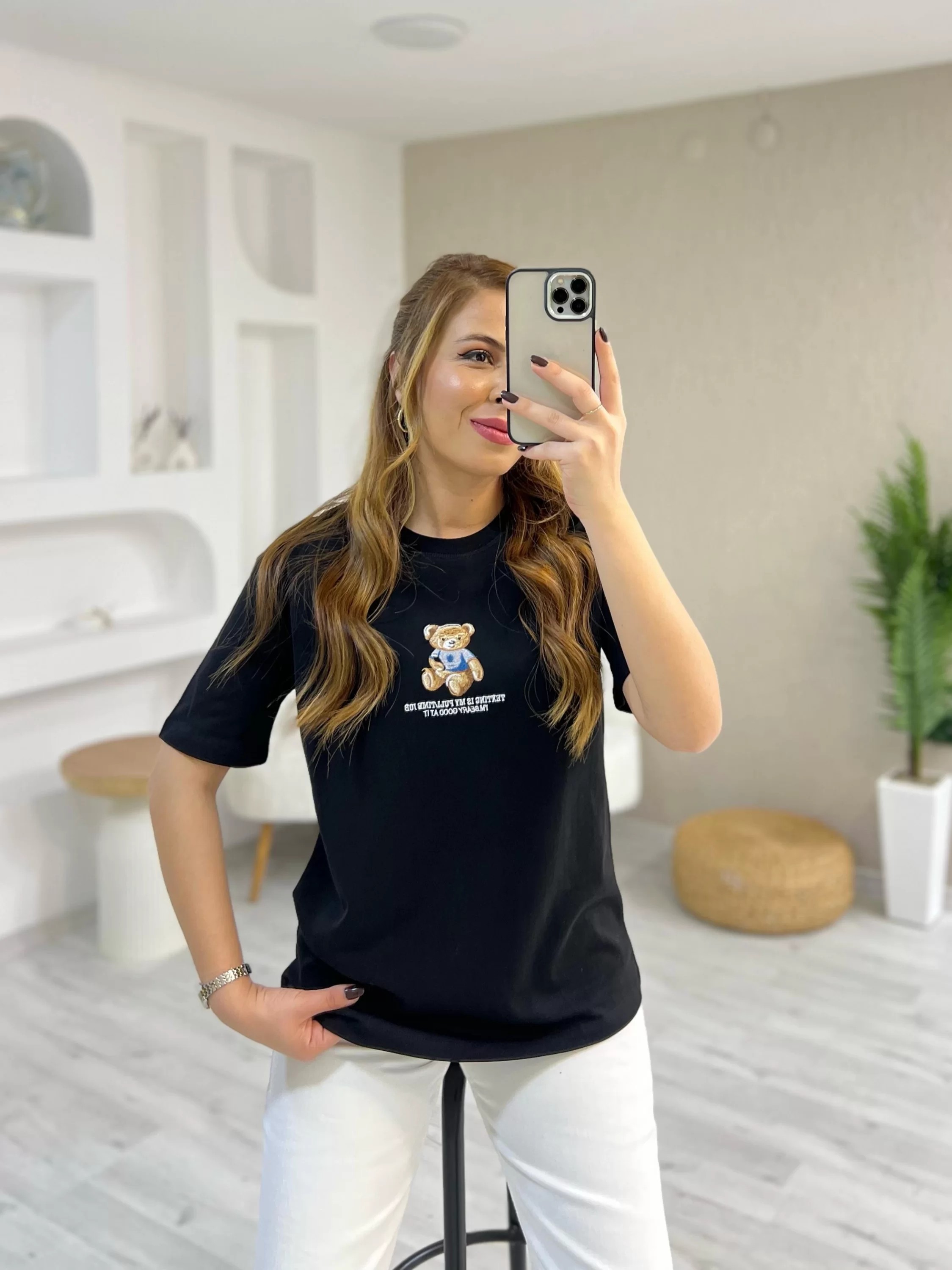 Teddy Siyah Tshirt