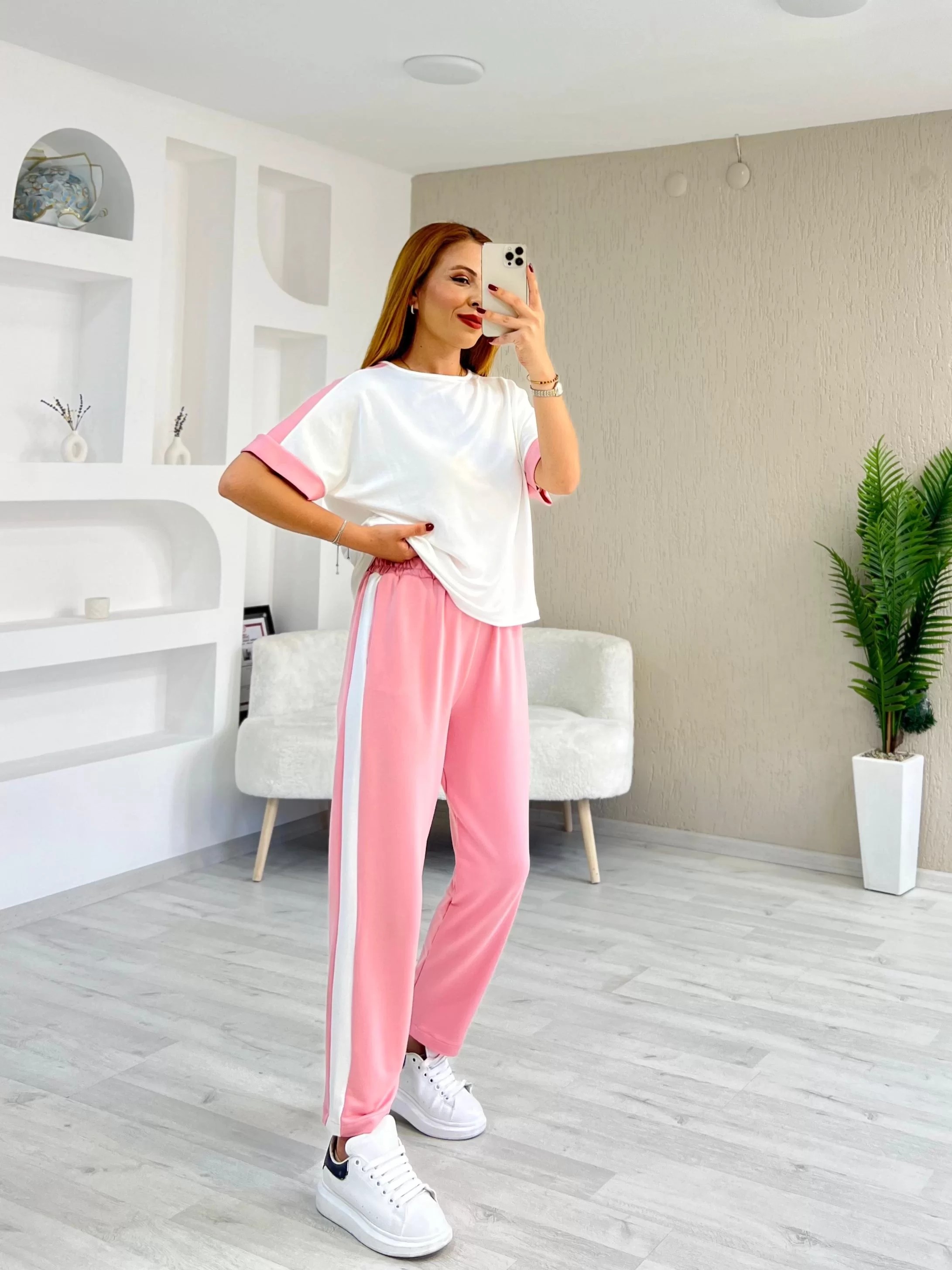 Şeritli Takım Pembe