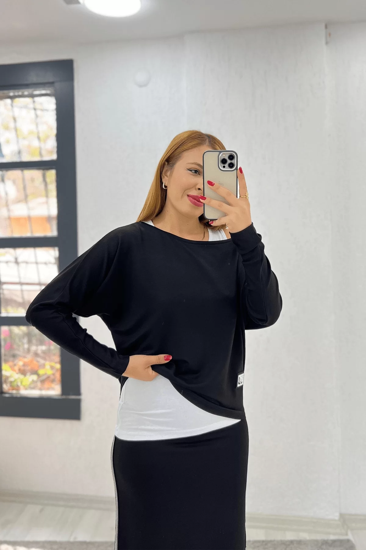 İki İplik 3 Etekli Lacivert Takım