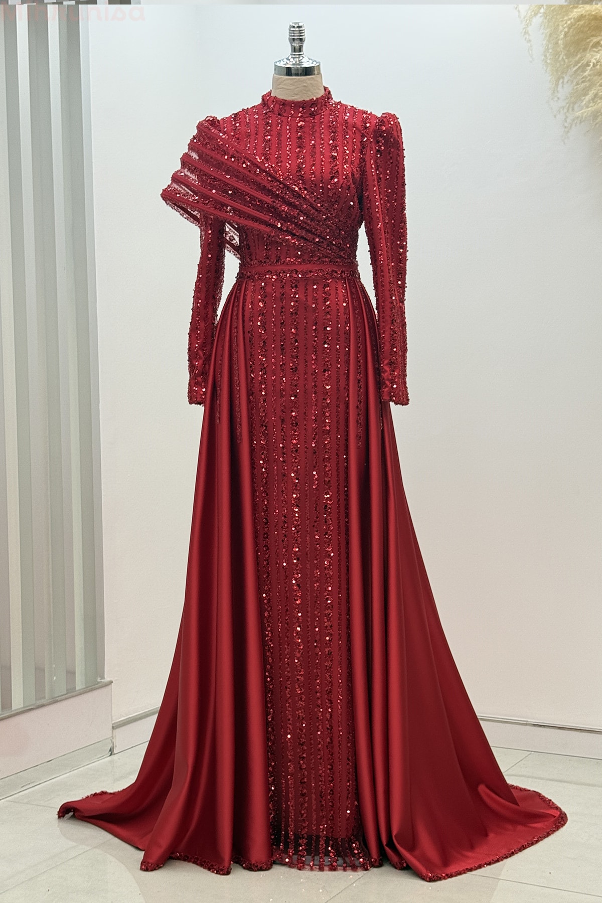 Elegance Abiye - 25177 - Kırmızı