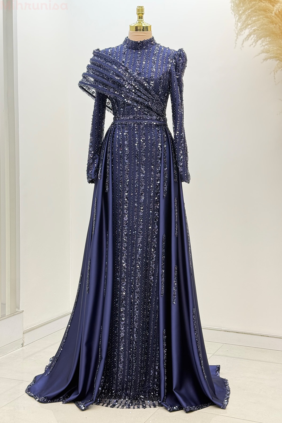 Elegance Abiye - 25177 - Lacivert