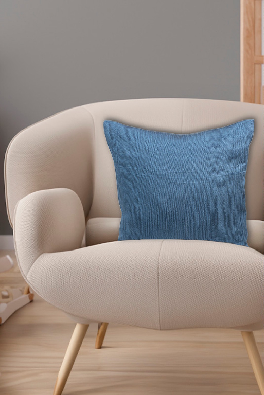 Kutnu Weaving Square Blue Pillow