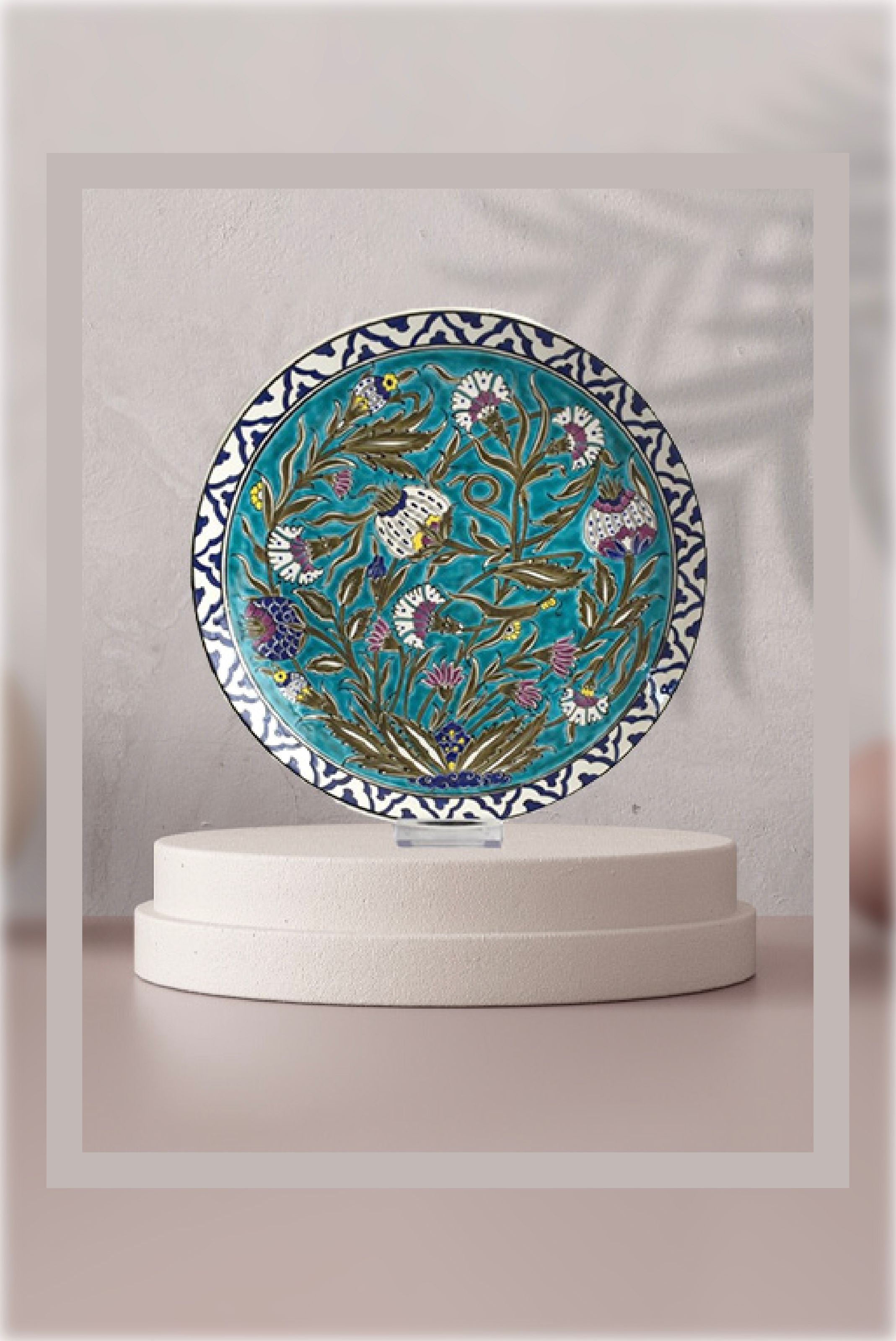 Assiette en faïence Iznik