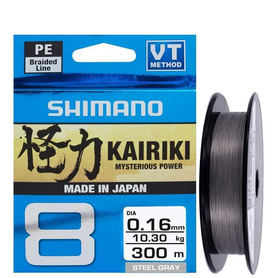 Shimano Kairiki 8X 150 M Steel Gray Örgü İp Misina (gri)