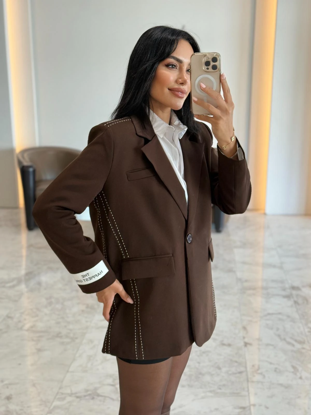 Nakışlı Blazer Ceket