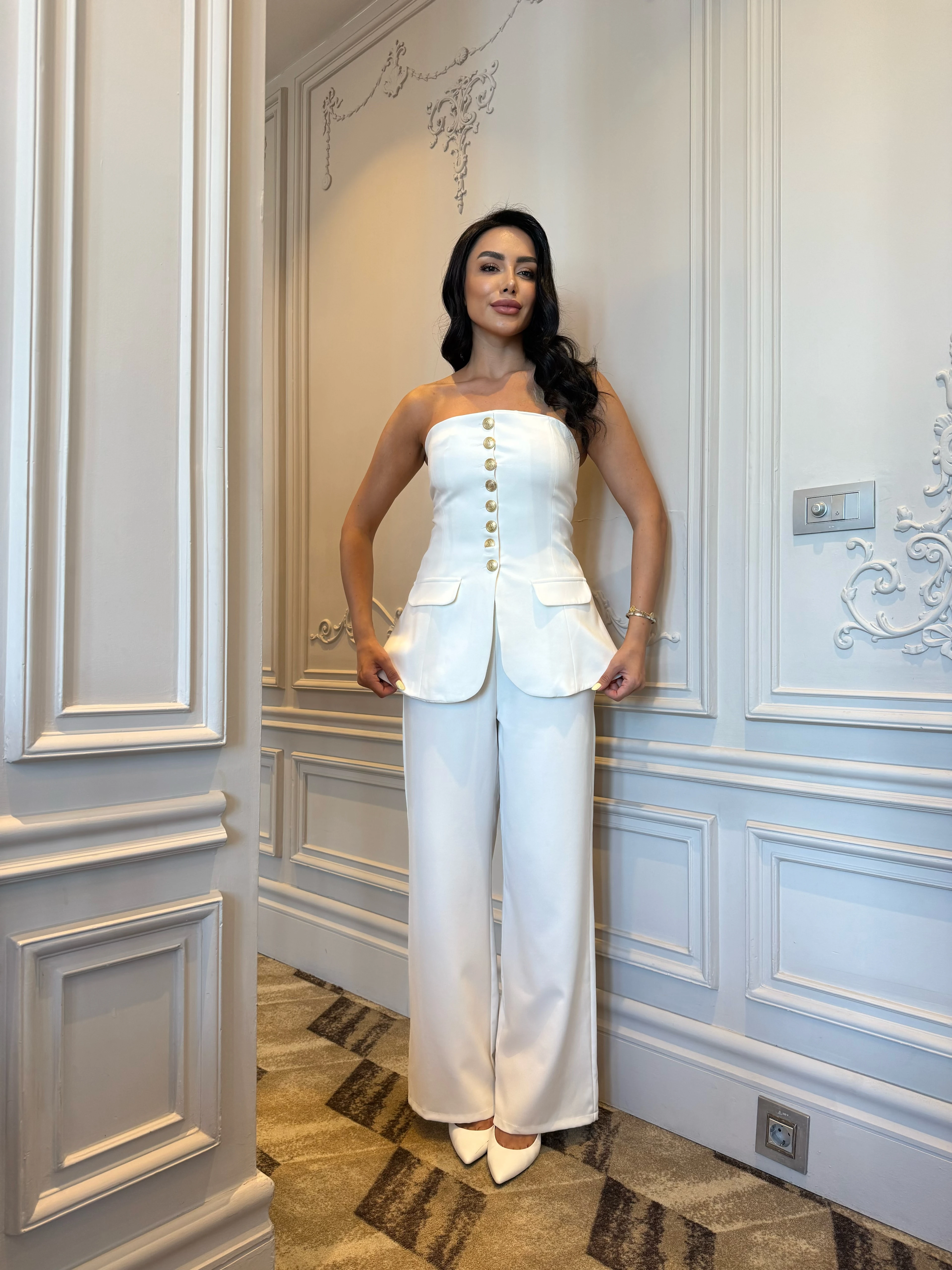 Toka Detaylı Pantolon