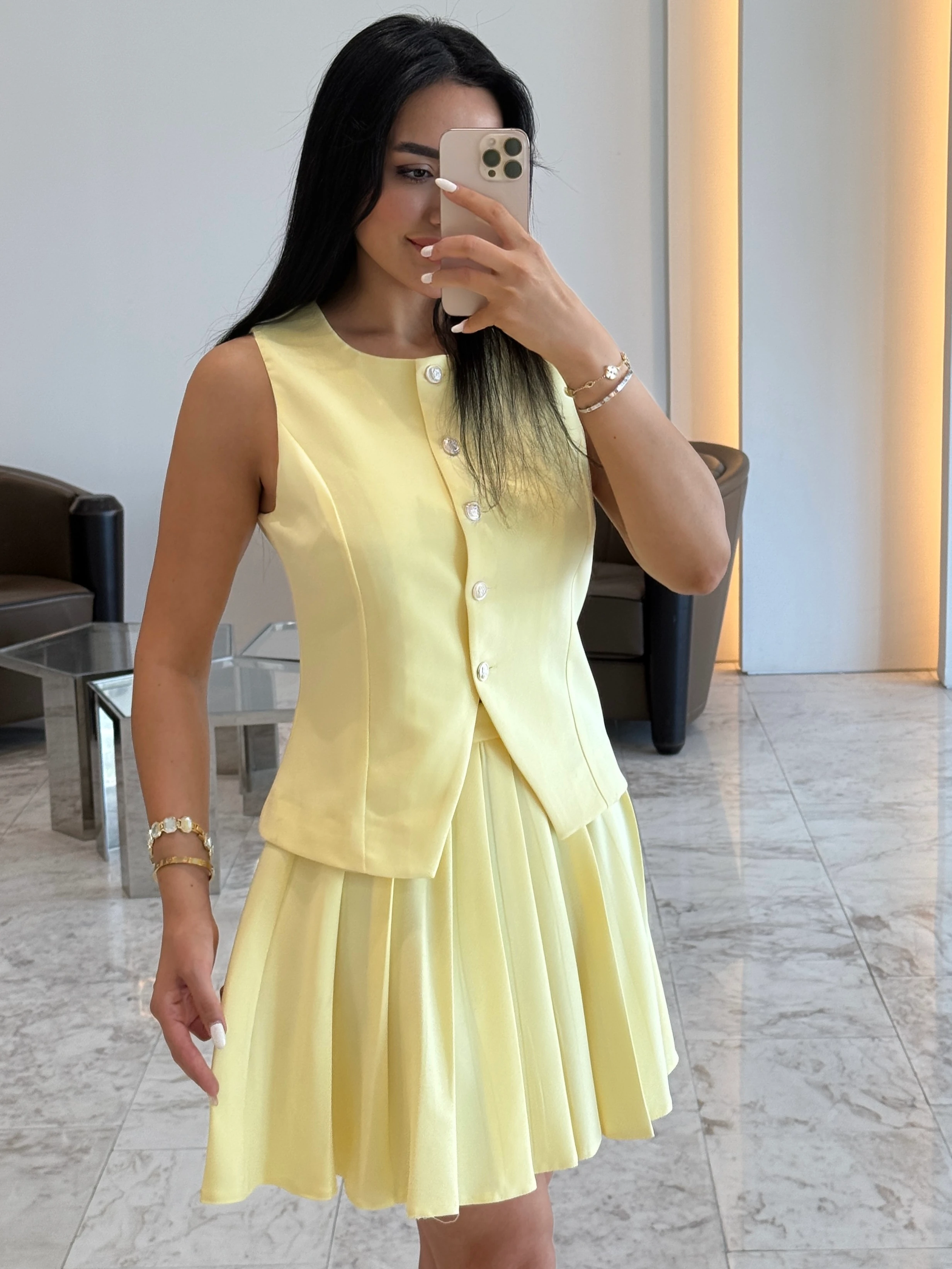 Pileli Blazer Takım