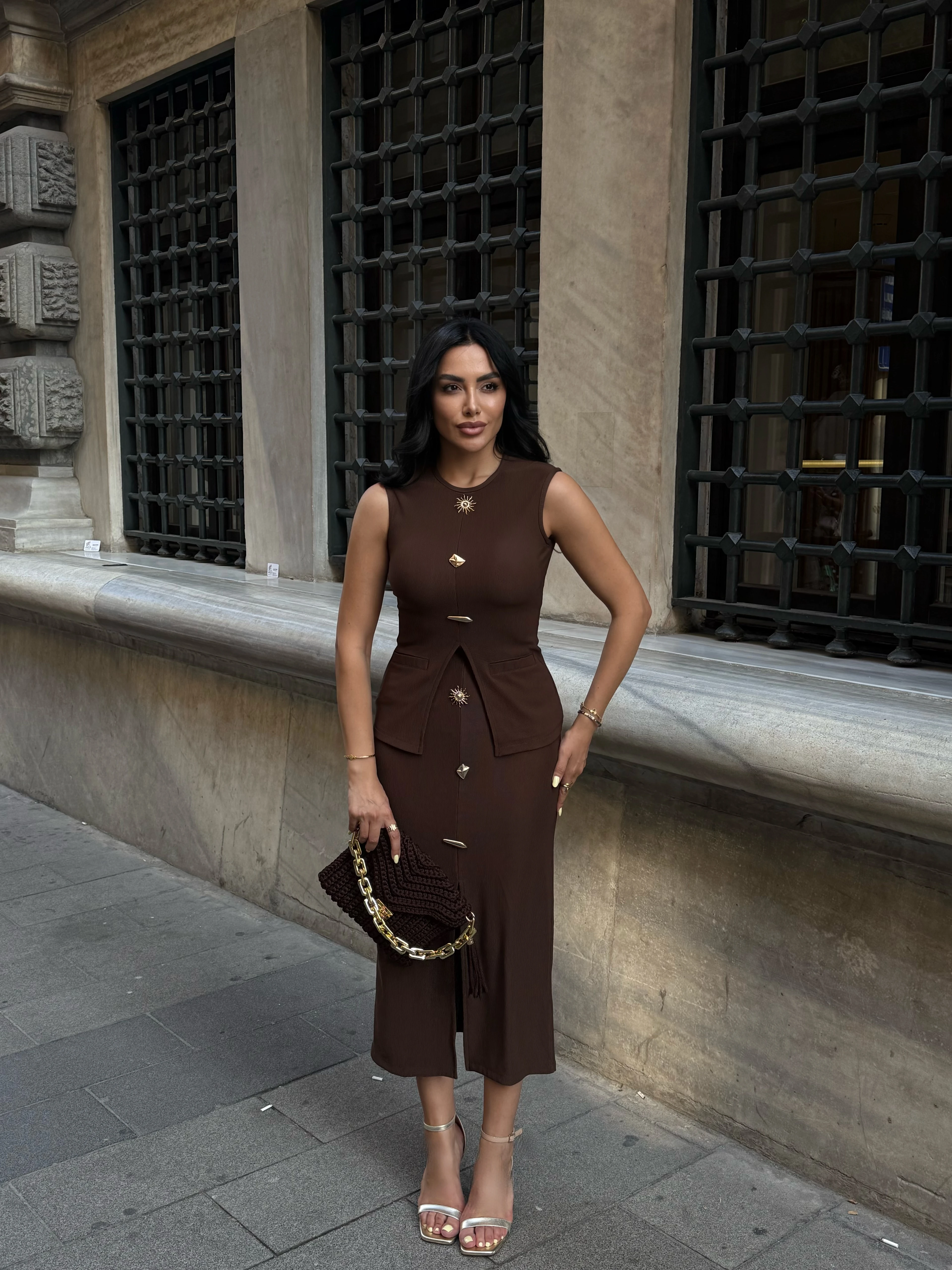 Gold Aksesuar Detay Bluz