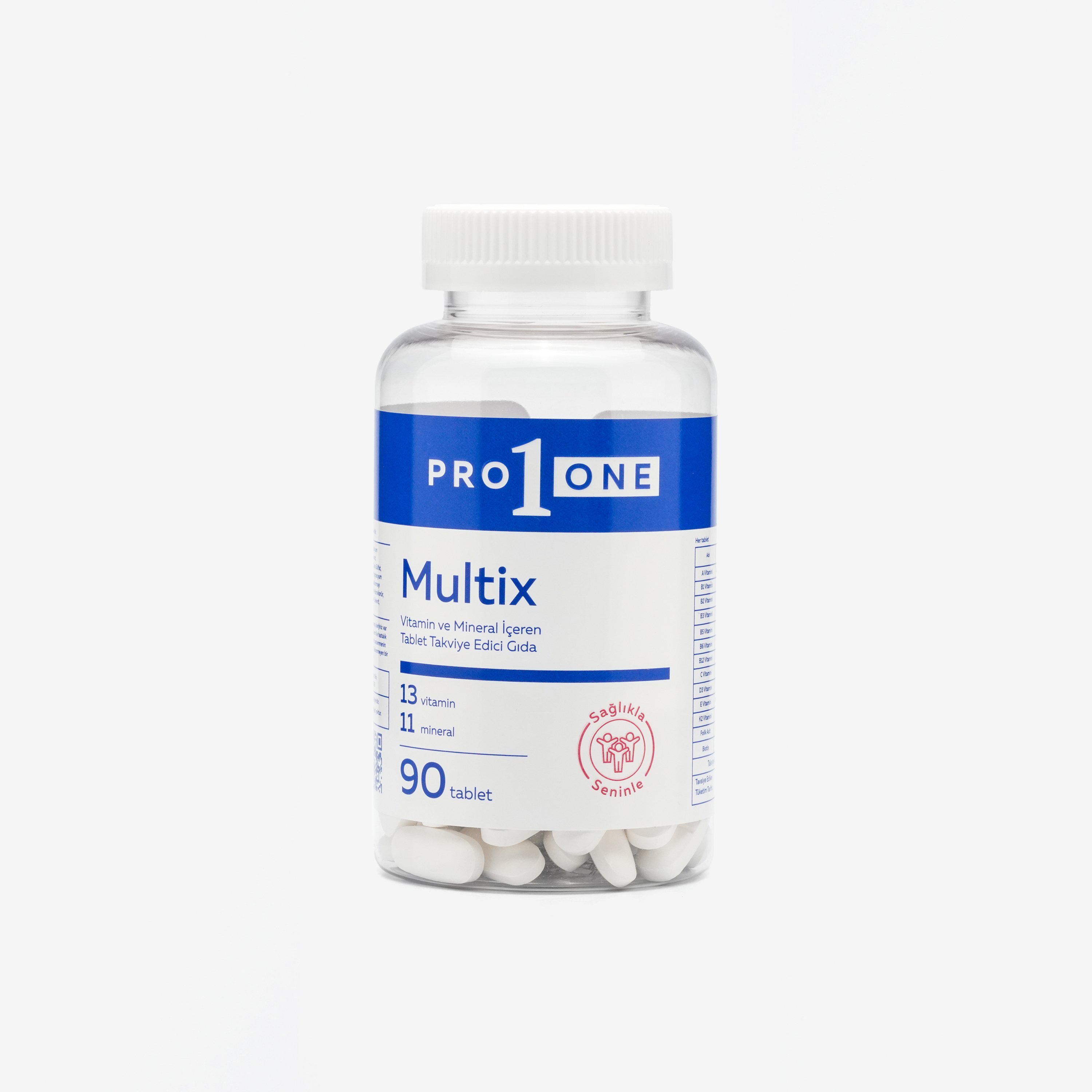 Multix Multivitamin and Multimineral Containing Tablet Supplementary Food