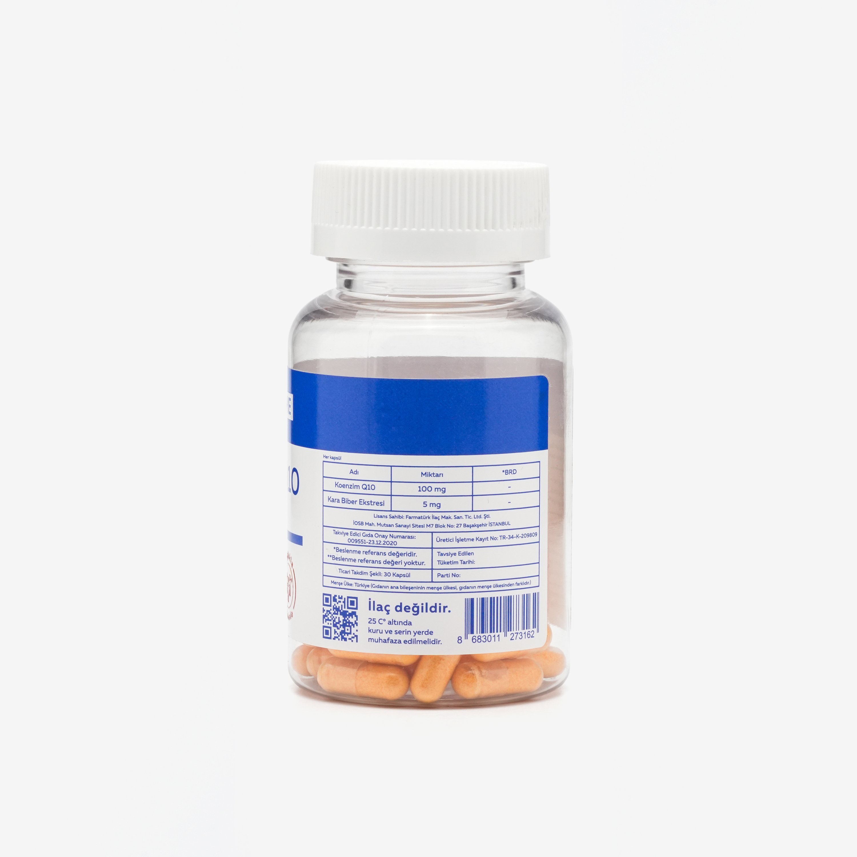 Coenzyme Q10 Containing Capsule Supplementary Food