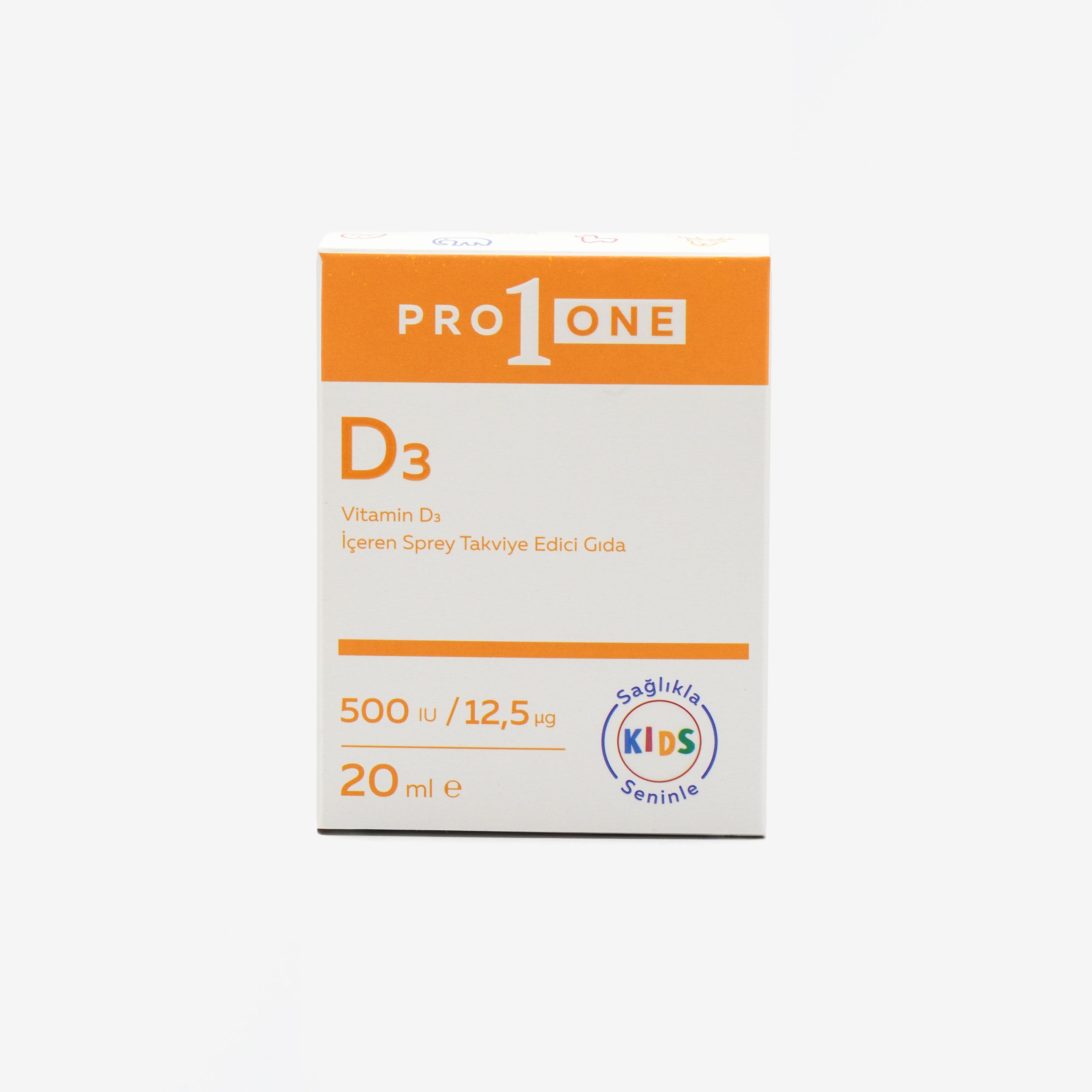 Vitamin D3 İçeren Sprey Takviye Edici Gıda