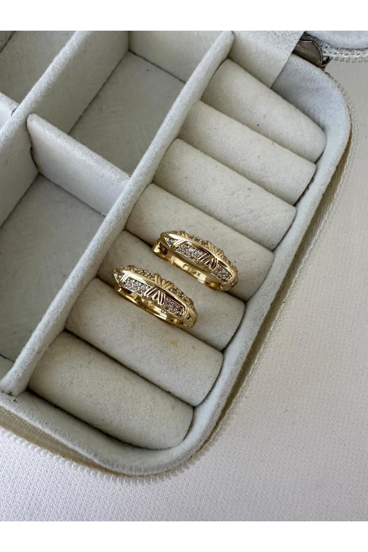 14K Gold Renkli  Marka Marka Halka Küpe