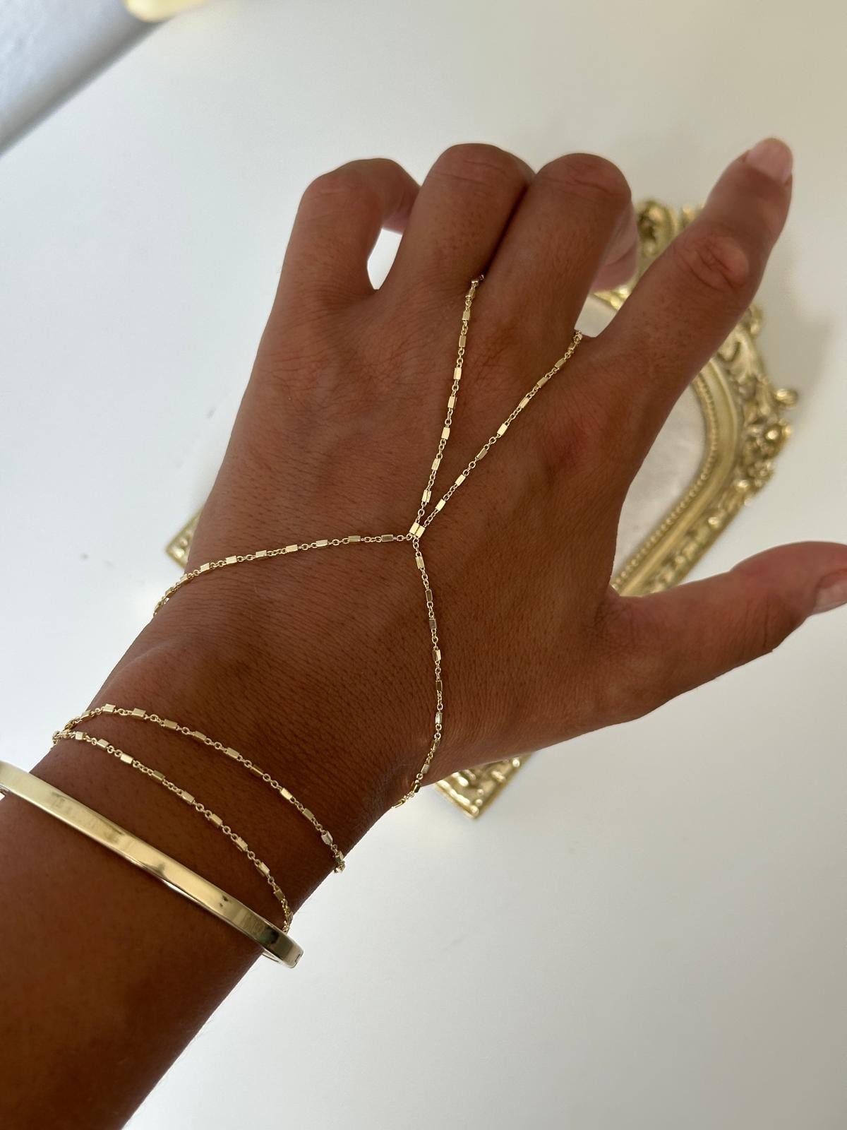 14K Gold Renkli Silindir Boncuklu Şahmeran