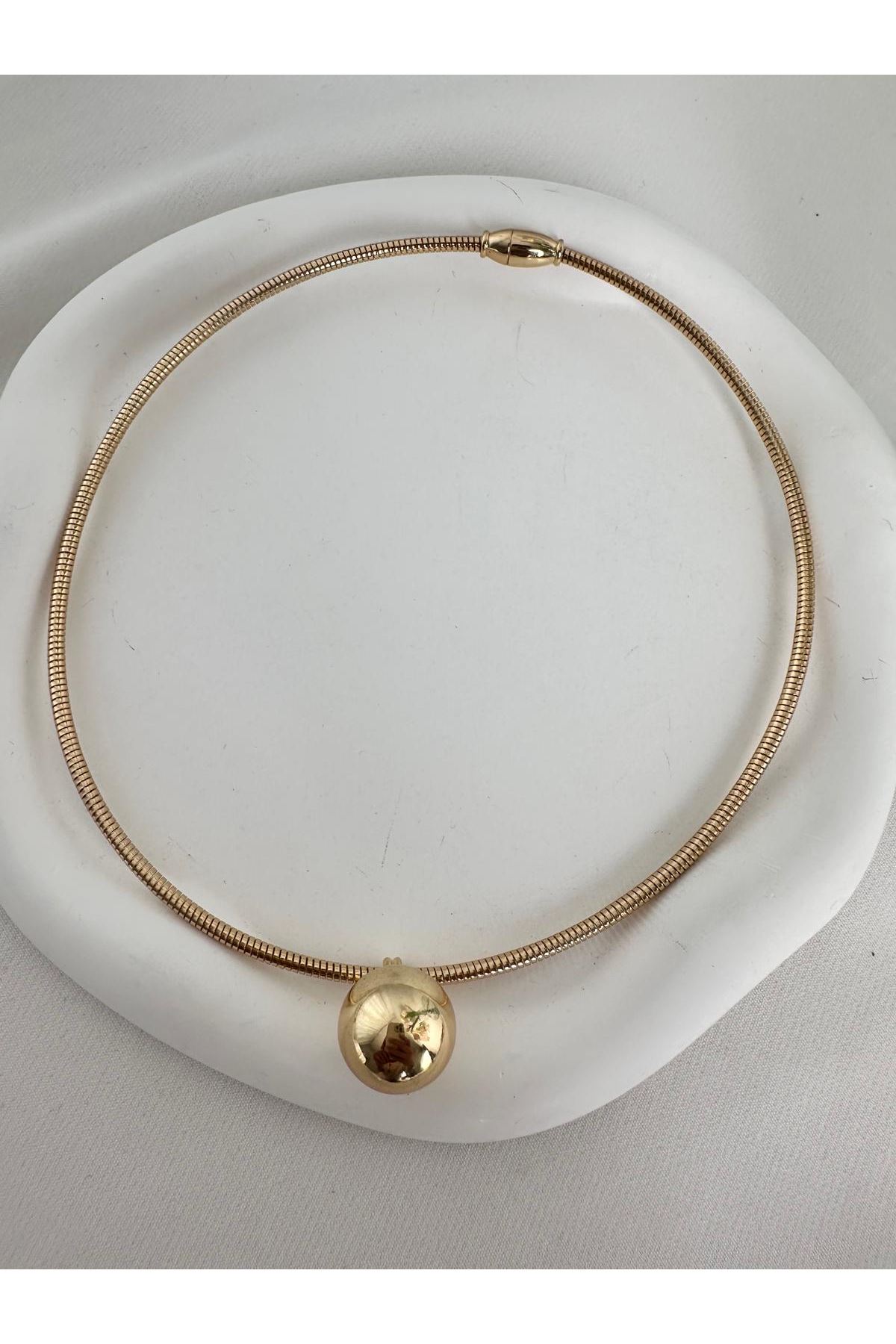 Top Detay Mıknatıslı Yumuşak Choker