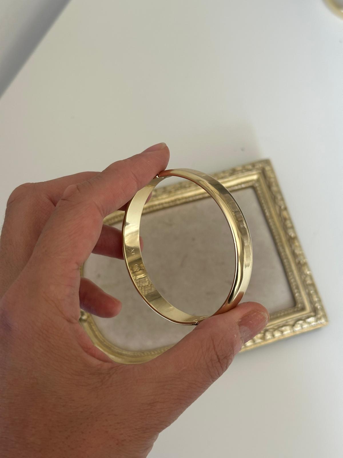 14K Gold Kalın Yuvarlak Ajda