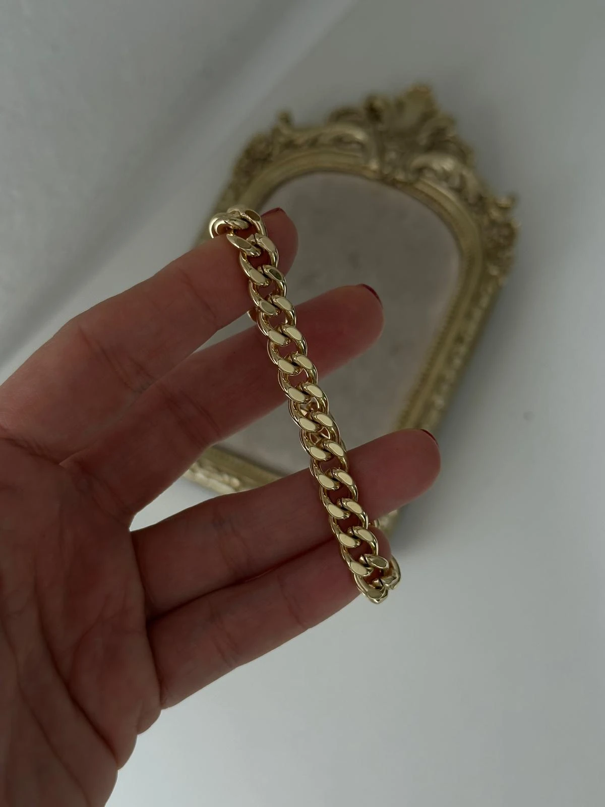 14K Gold Renkli Basıc Gurmet Bileklik