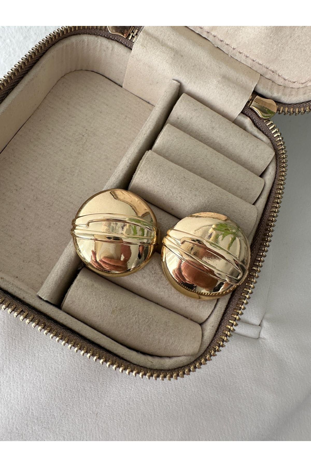 Marka Yuvarlak Kesim Boş Plaka Küpe