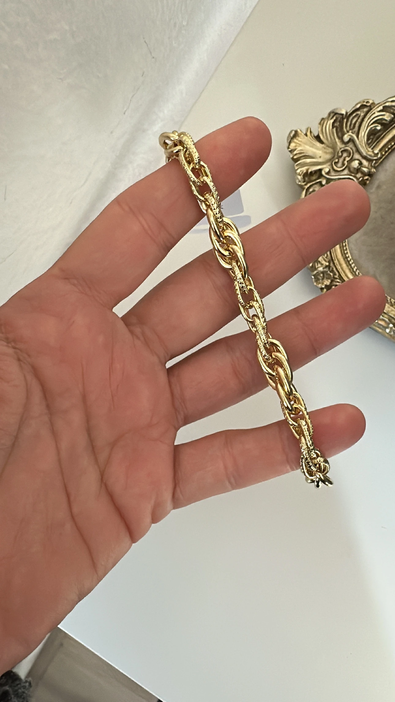 14K Gold Renkli Hallow Kuyum Bileklik