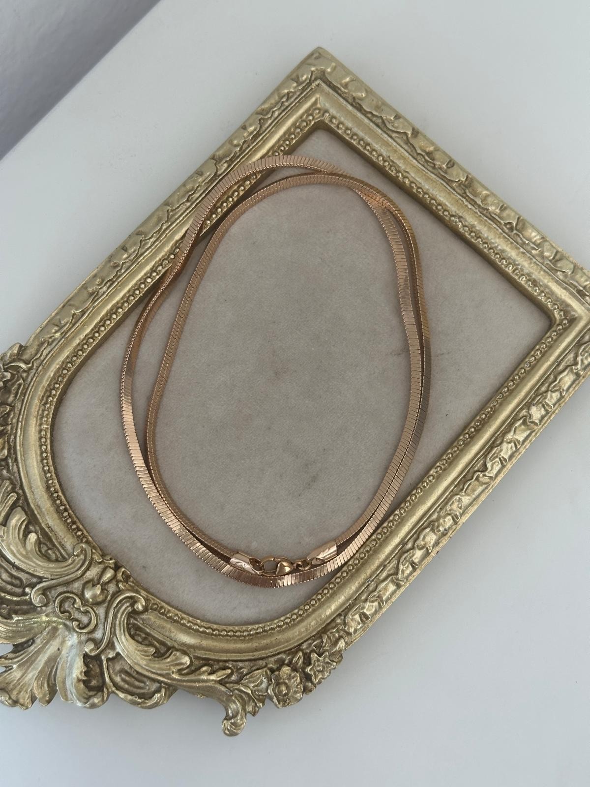 18K Gold Rose Döküm İtalyan Kolye