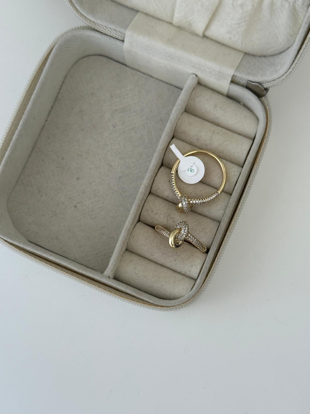 14K Gold Renkli Love Zirkon Taşlı Yüzük