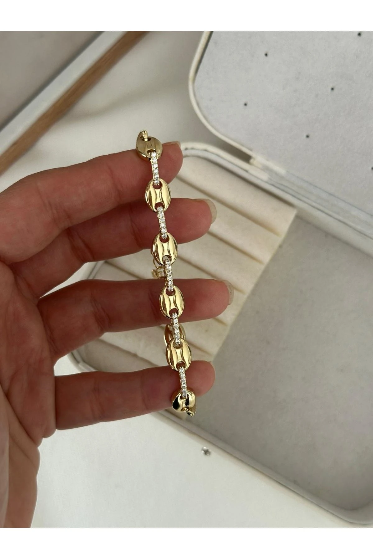 14K Gold Renkli  Marka Çok Satan Bileklik