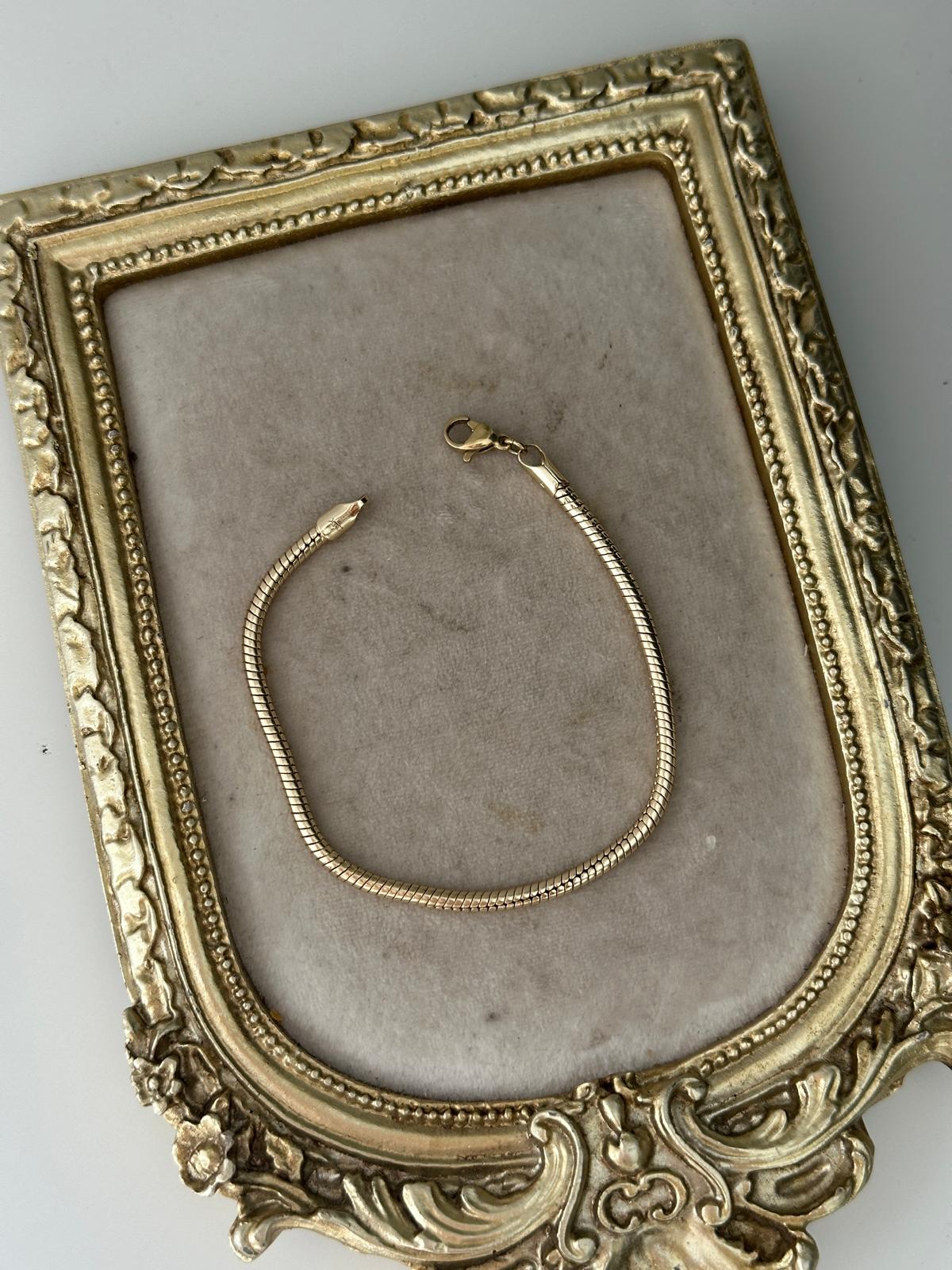 14K Gold Renkli Yılan Boru Bileklik