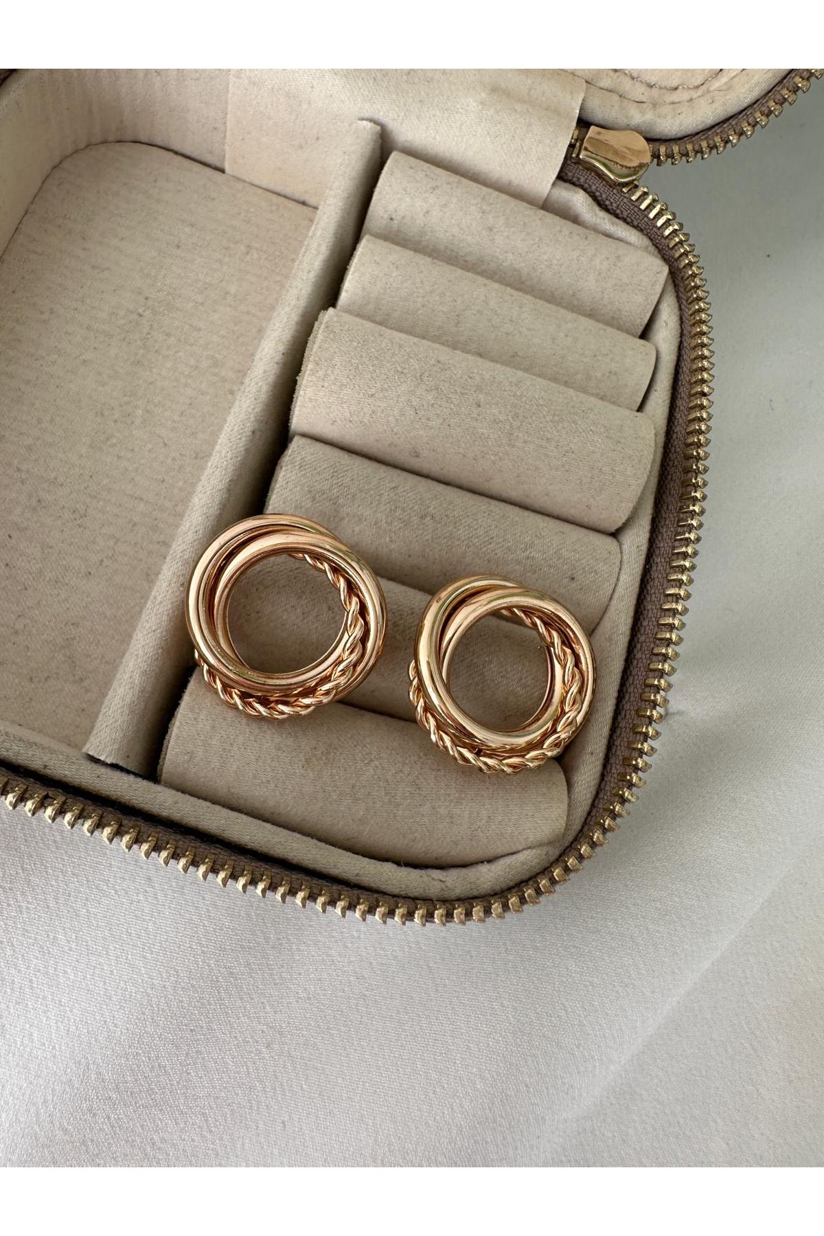 Marka Halka Dolama Zincirli Küpe