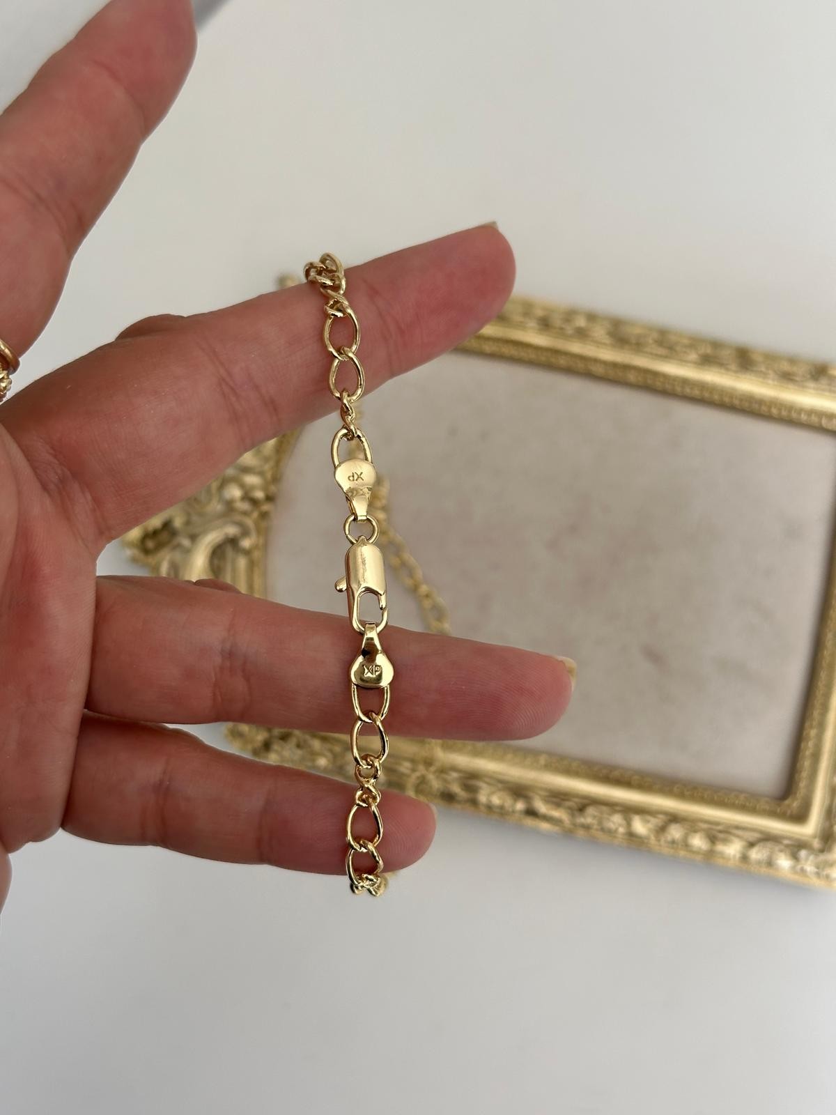 14K Gold Basıc Geniş Geçmeli Kolye