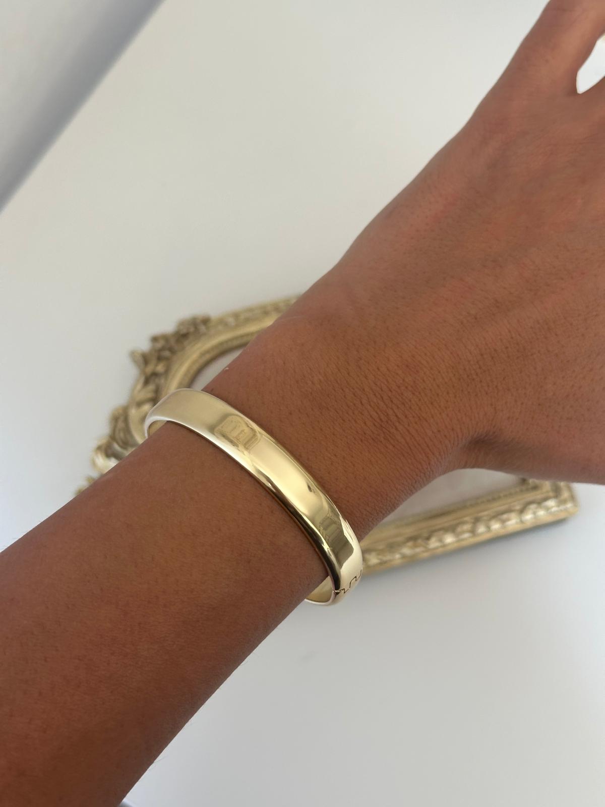 14K Gold Kalın Yuvarlak Ajda