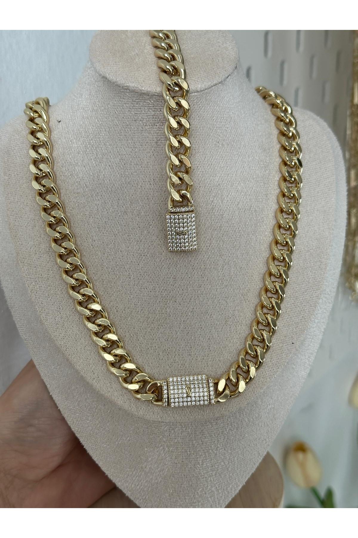 Gold 14K Gold Renkli  Monocco Gurmet Set