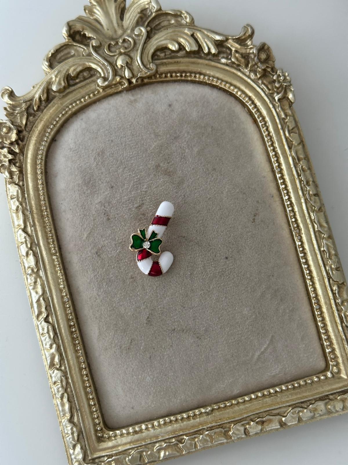 Noel Şekerli Fiyonklu Broş