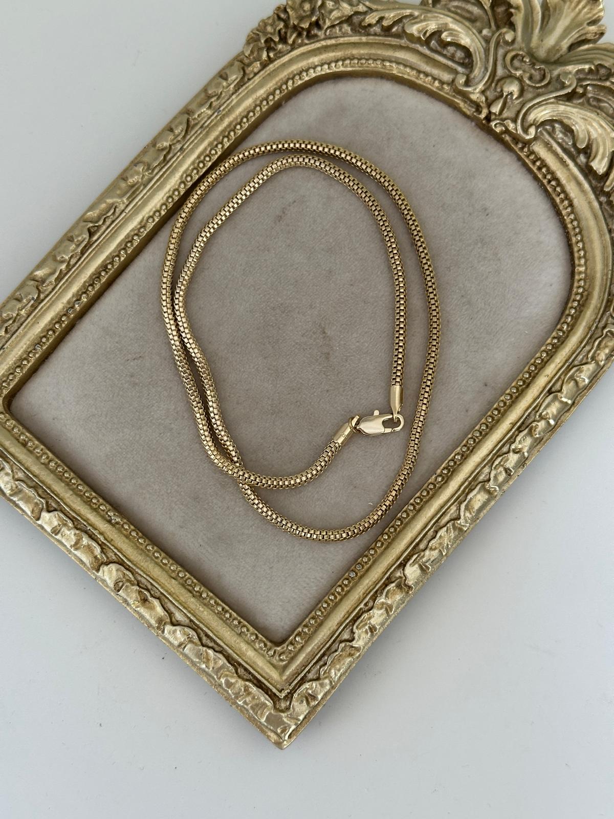 14K Gold Renkli Boru Kuyum Yumuşacık Zincir