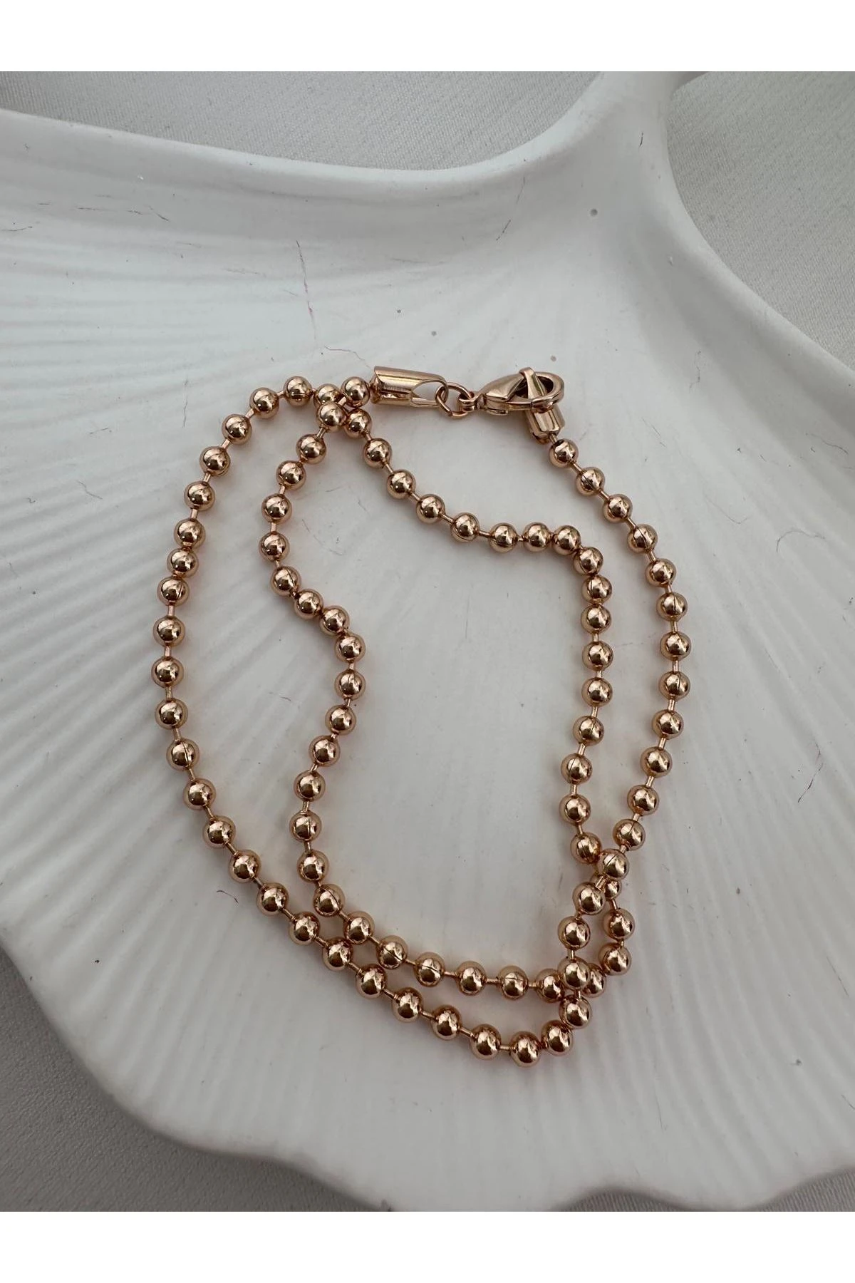 18K Rose Gold Renkli Dorika Choker Kolye