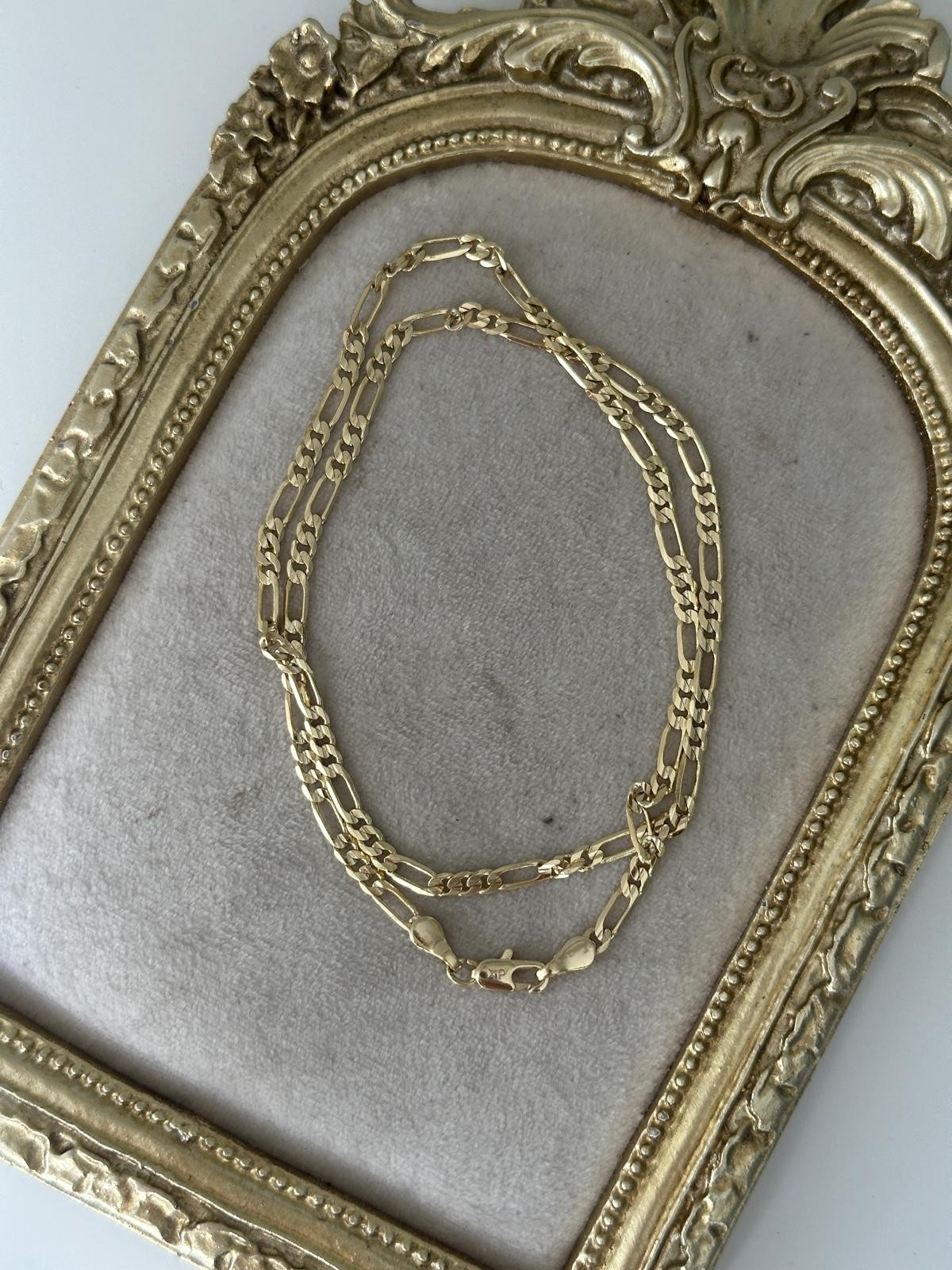 14K Gold Renkli Figora Nostaljik  Kolye