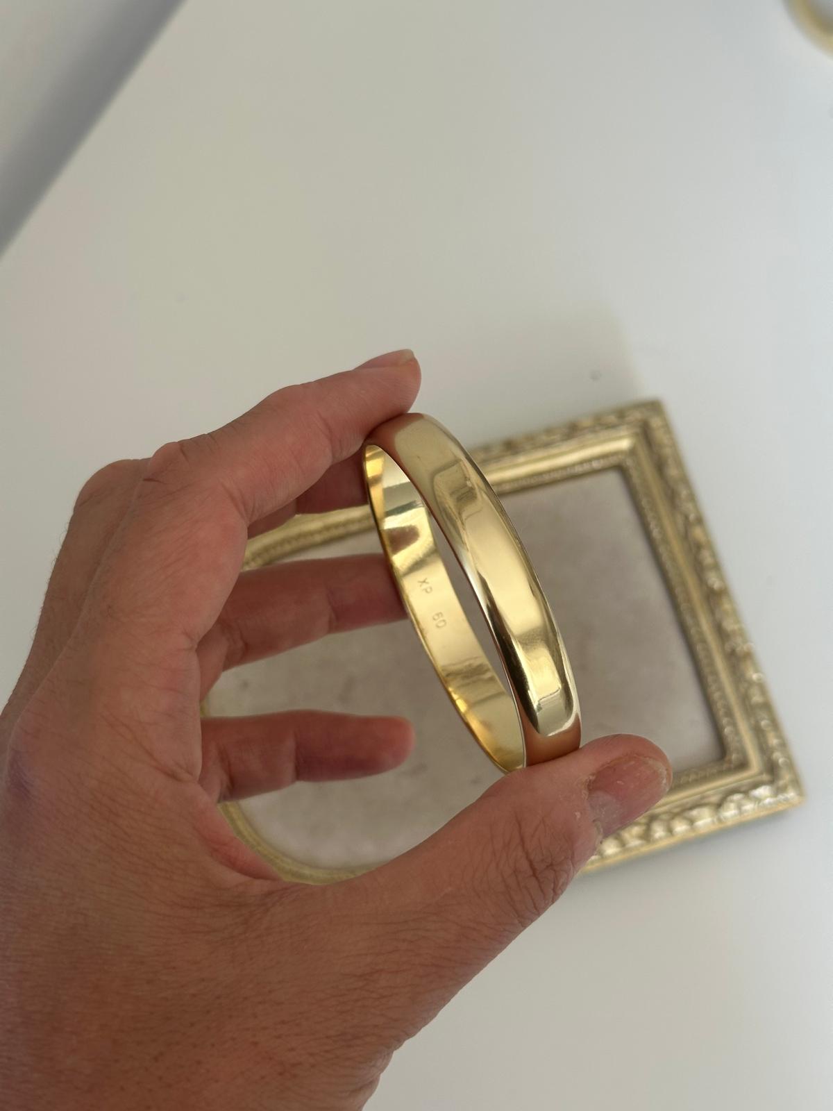 14K Gold Kalın Yuvarlak Ajda
