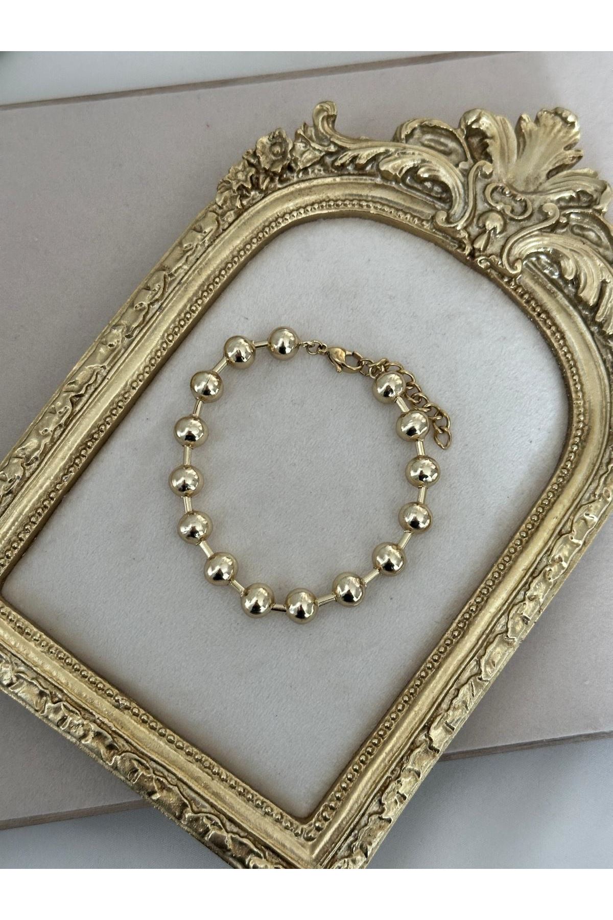 14K Gold Renkli  iRİ Dorika Bileklik