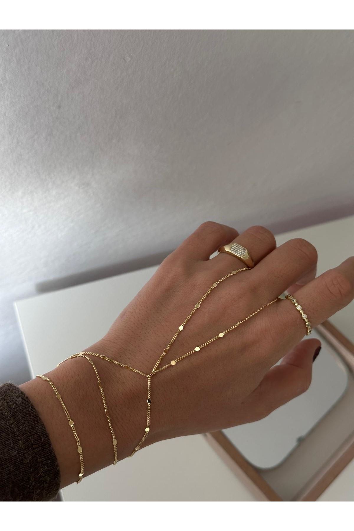 14K Gold Renkli  Pul Şahmeran