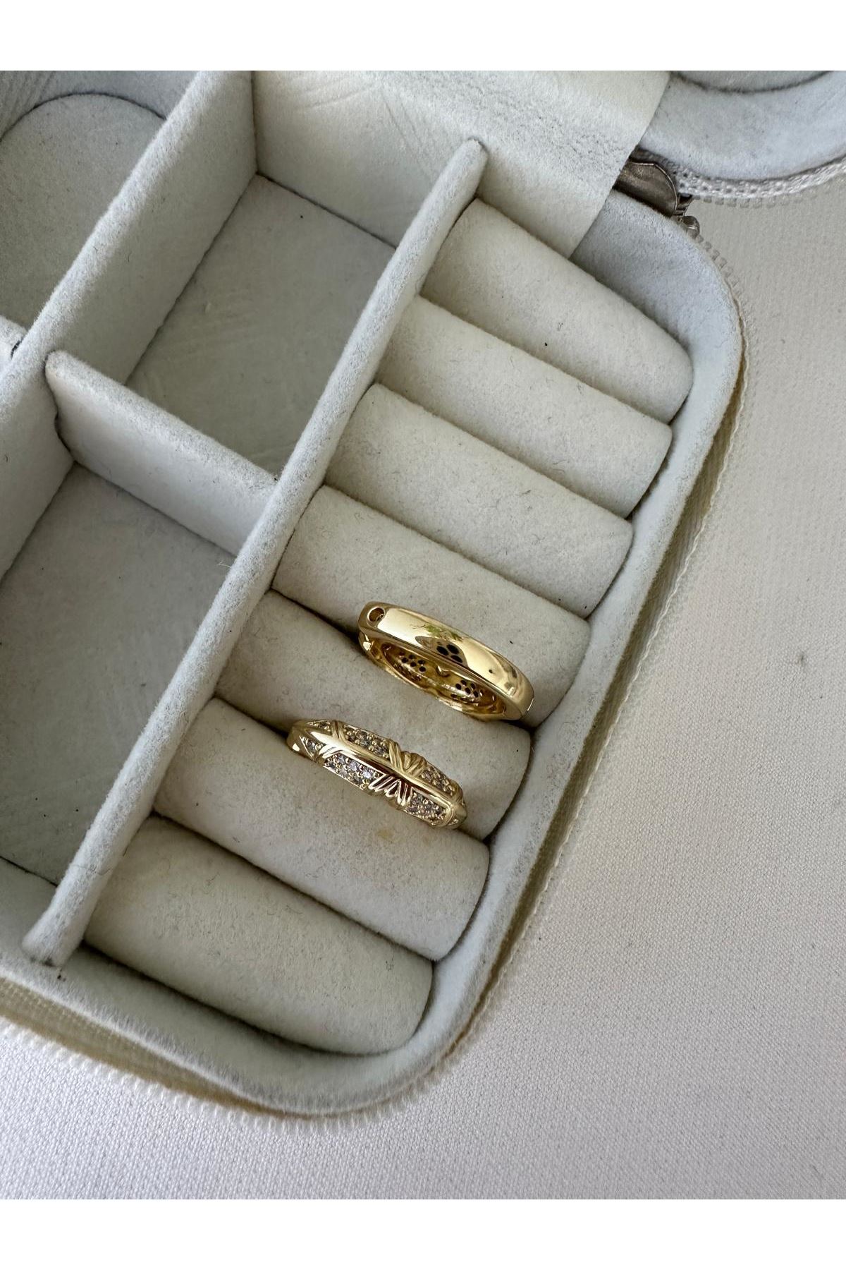 14K Gold Renkli  Marka Marka Halka Küpe